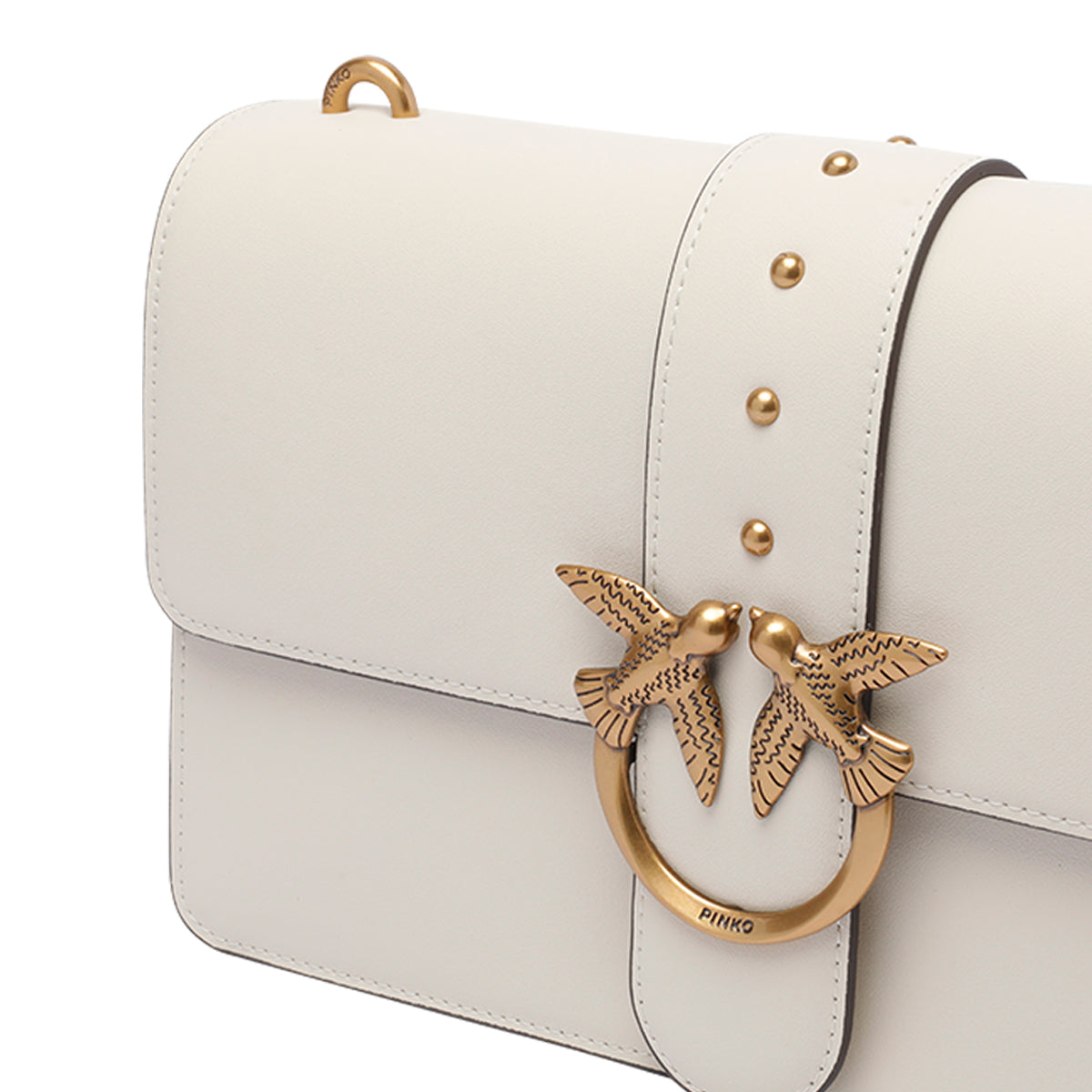 Pinko Bags White Calf Leather