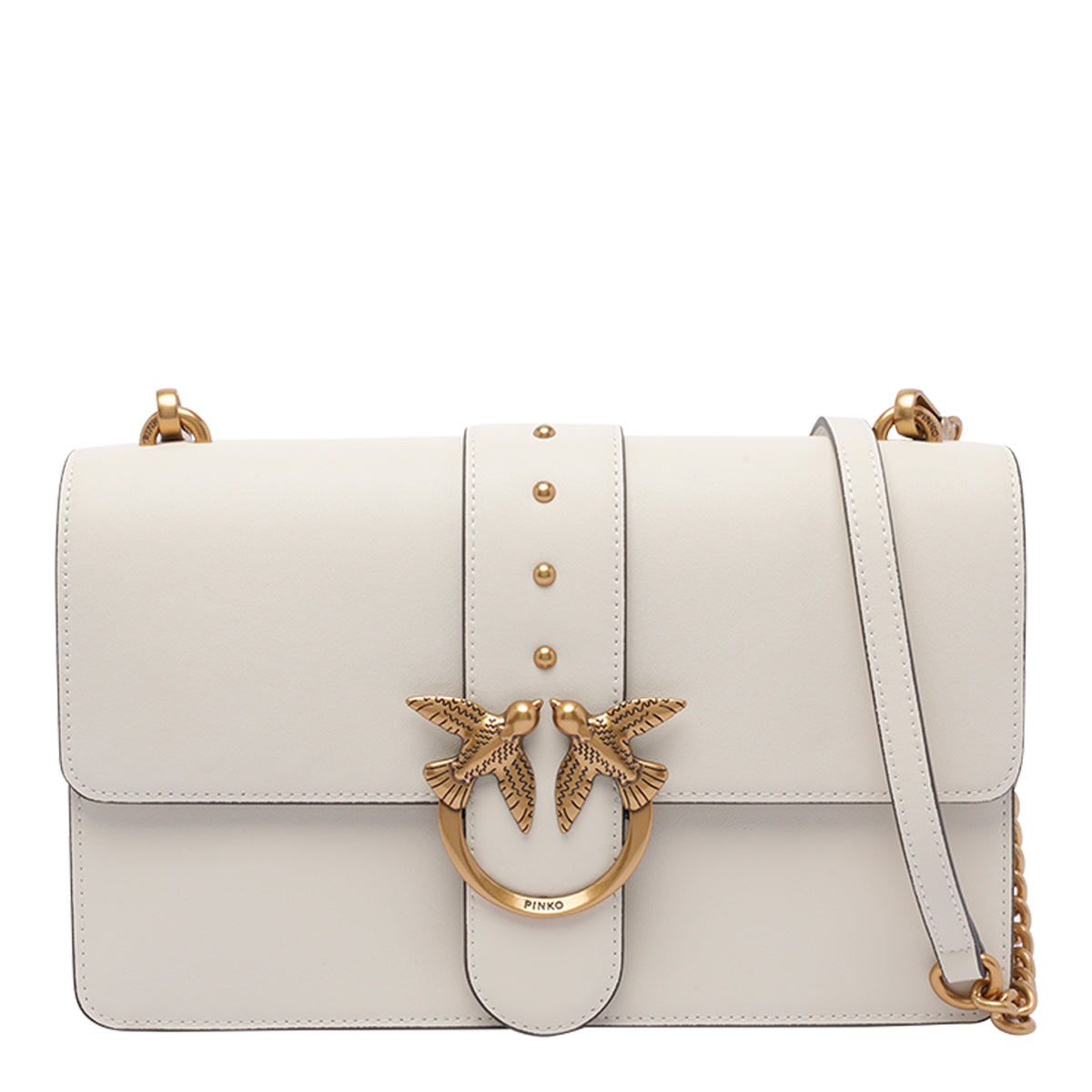 Pinko Bags White Calf Leather
