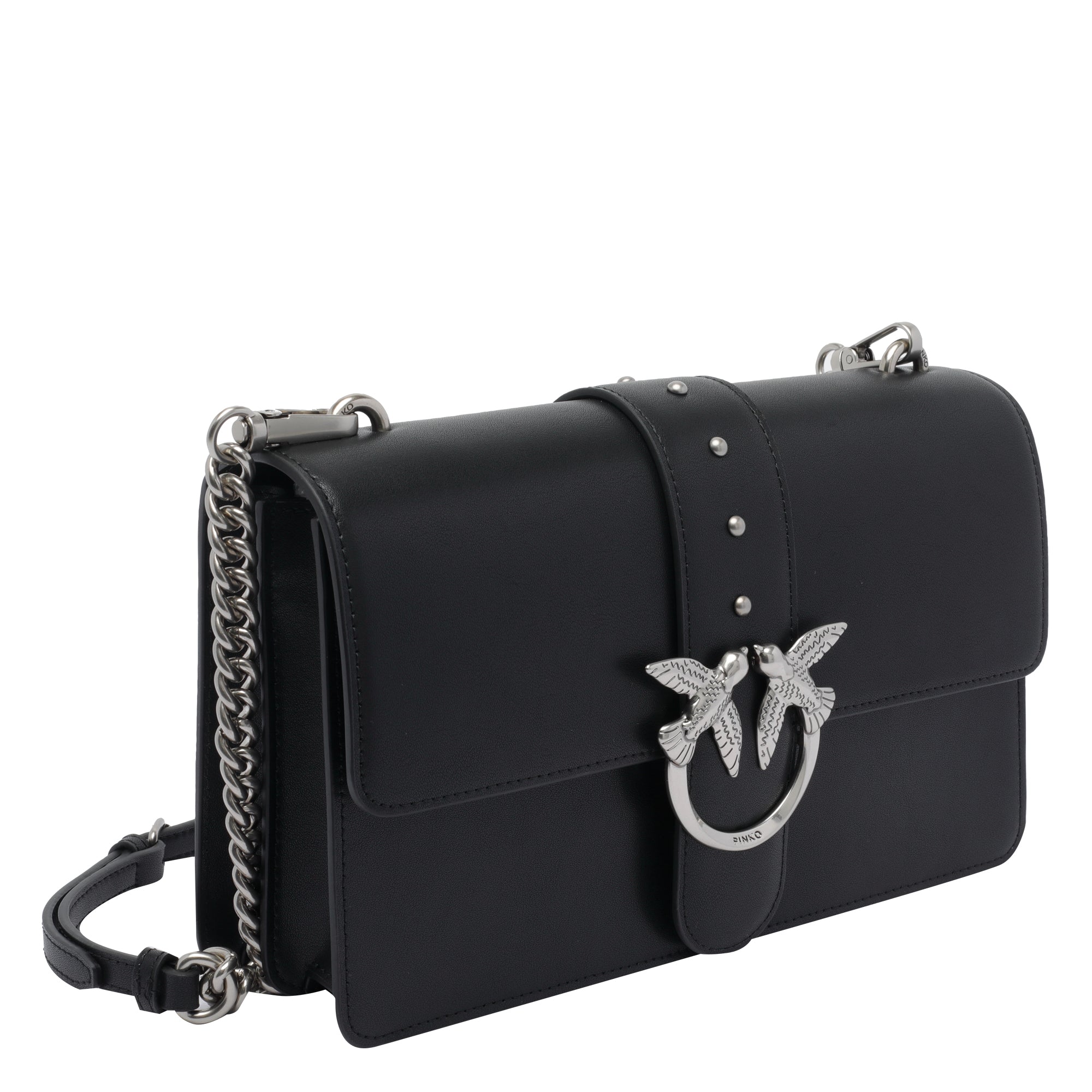 Pinko Bags Black Calf Leather