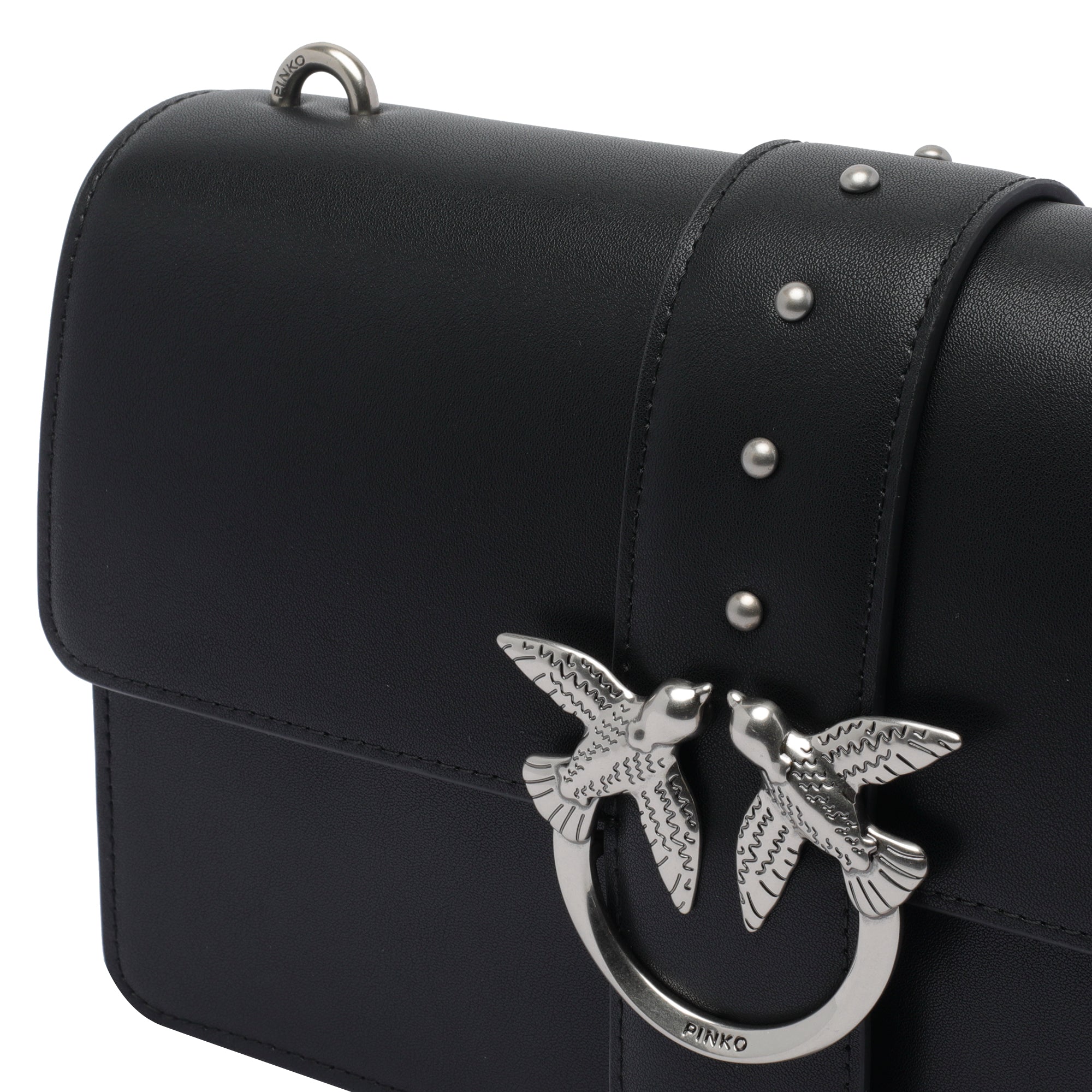 Pinko Bags Black Calf Leather