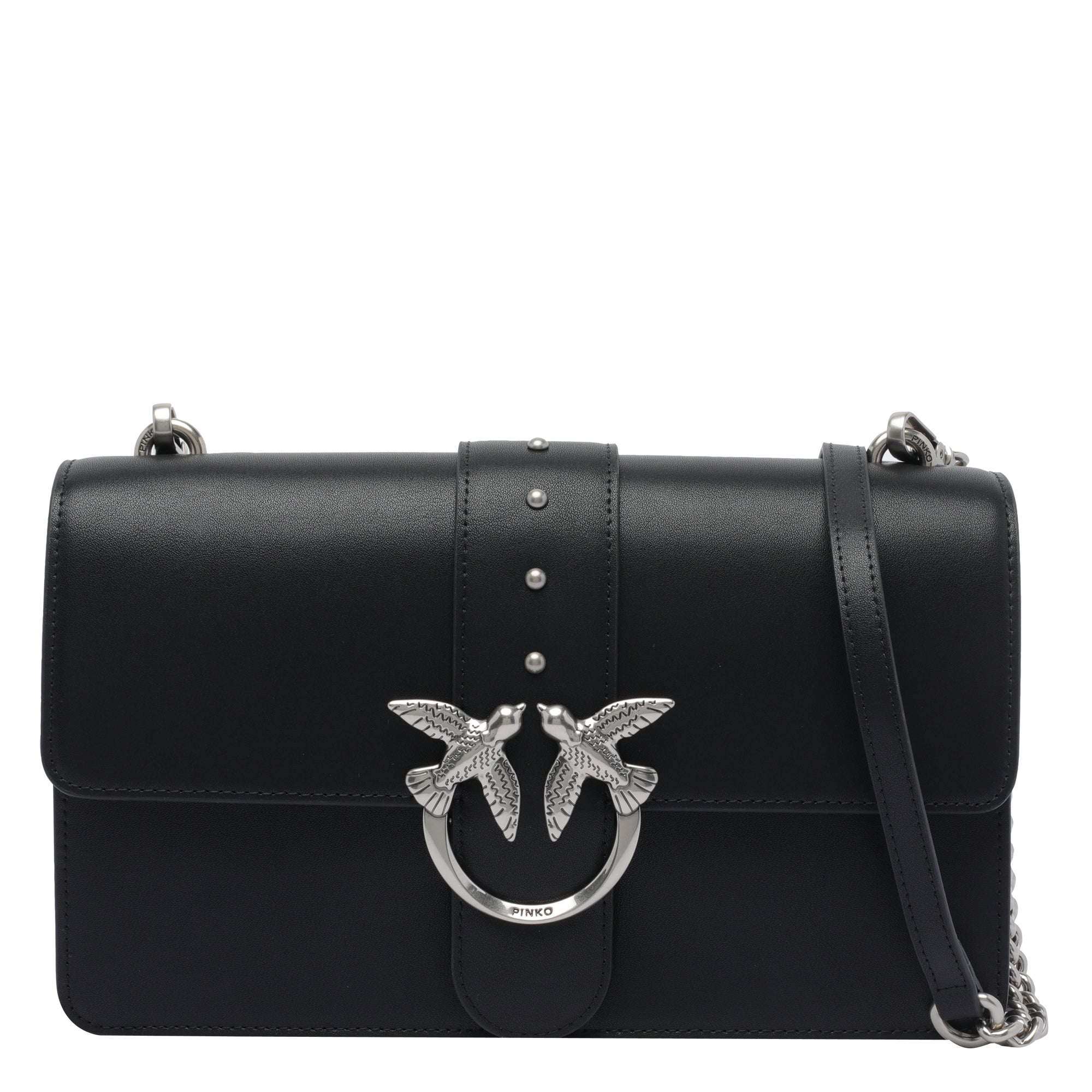 Pinko Bags Black Calf Leather