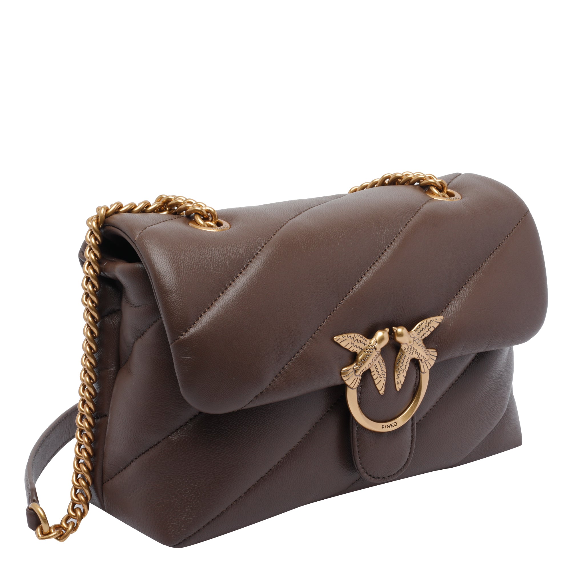 Pinko Bags Brown Sheep Leather