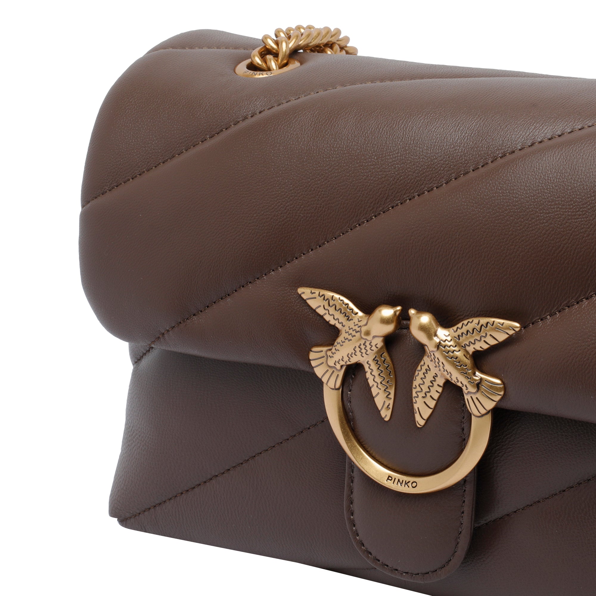 Pinko Bags Brown Sheep Leather