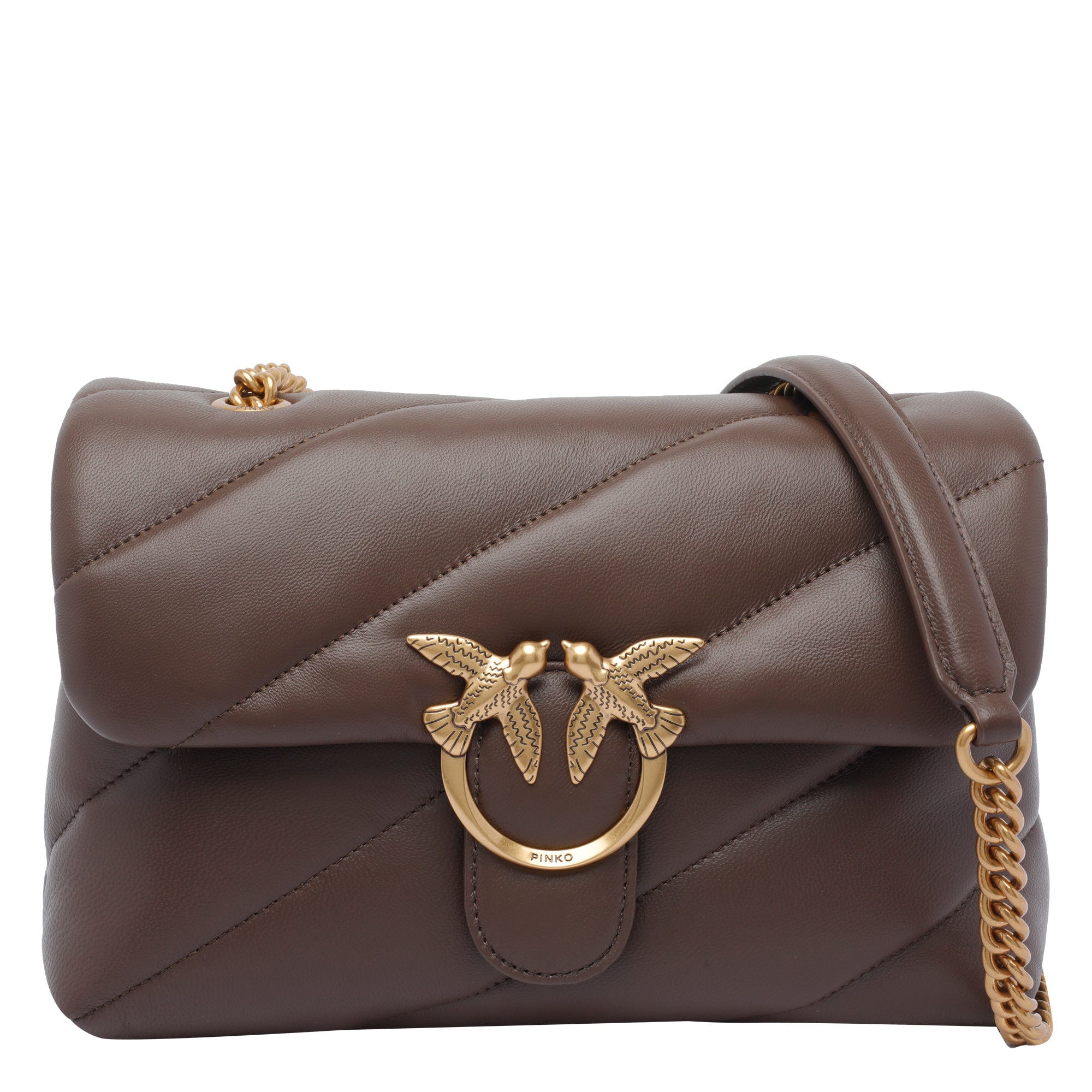 Pinko Bags Brown Sheep Leather