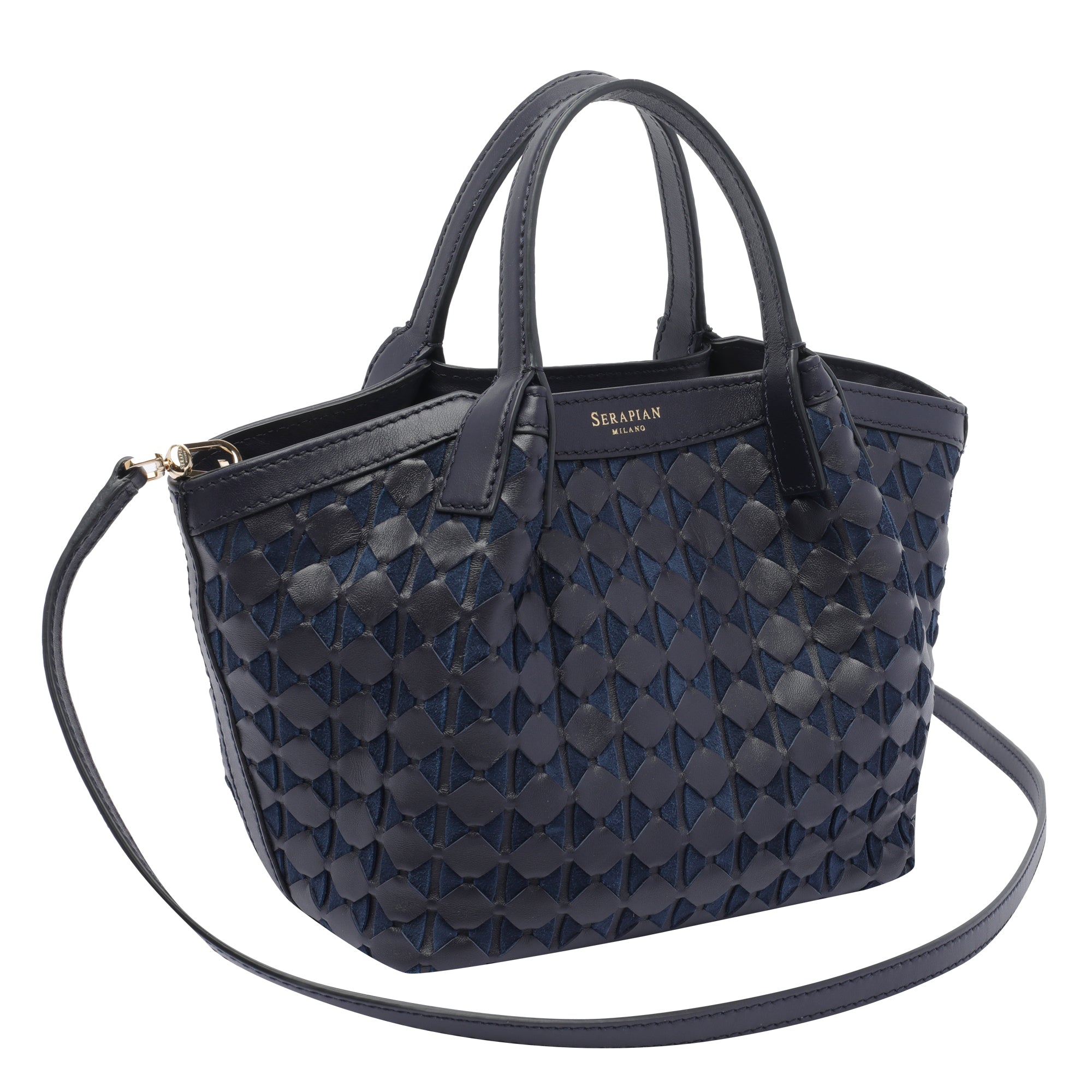 Serapian Bags Blue Calf Leather