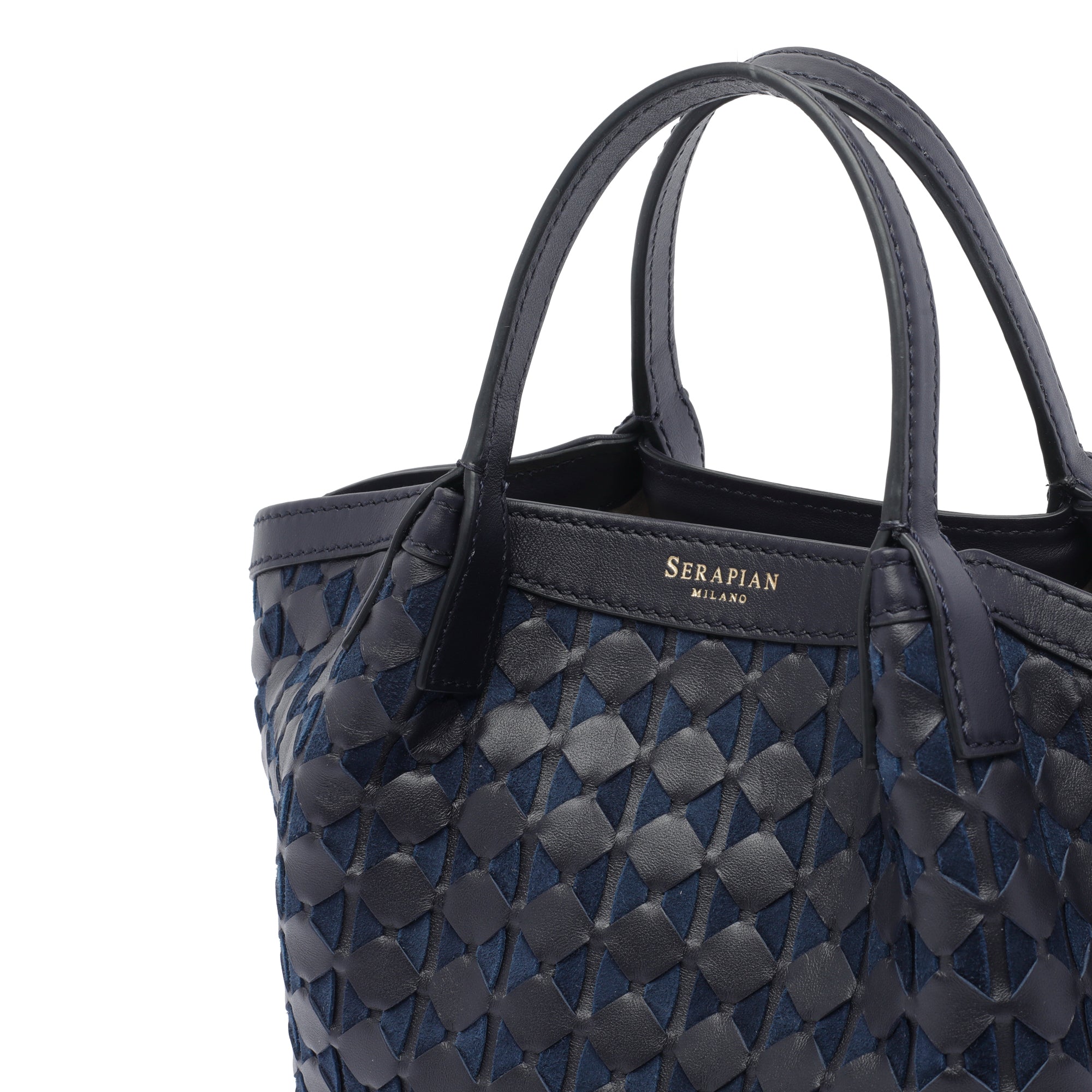 Serapian Bags Blue Calf Leather