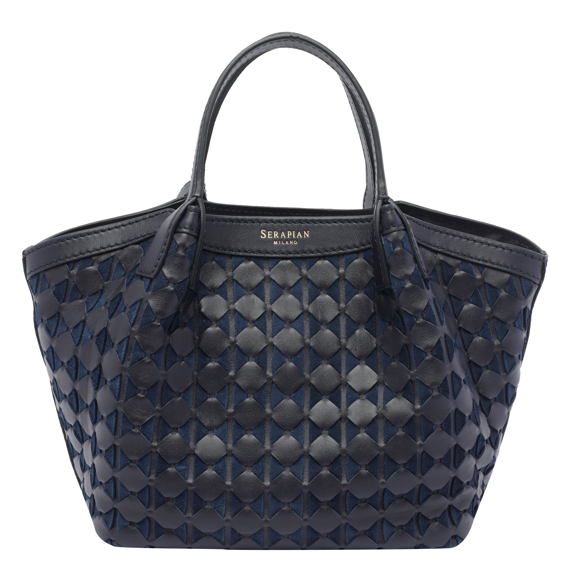 Serapian Bags Blue Calf Leather