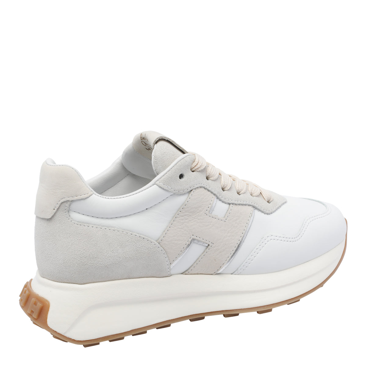 Hogan Sneakers White Calf Leather/ Rubber Sole