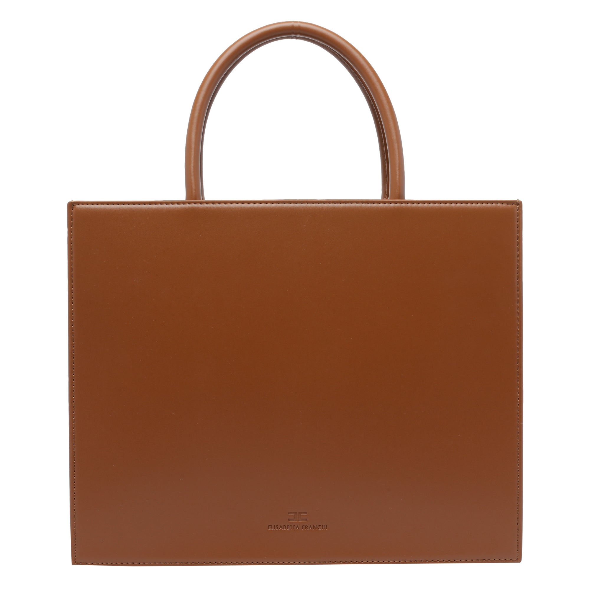 Elisabetta Franchi Bags Brown Polyester Polyurethane Cotton