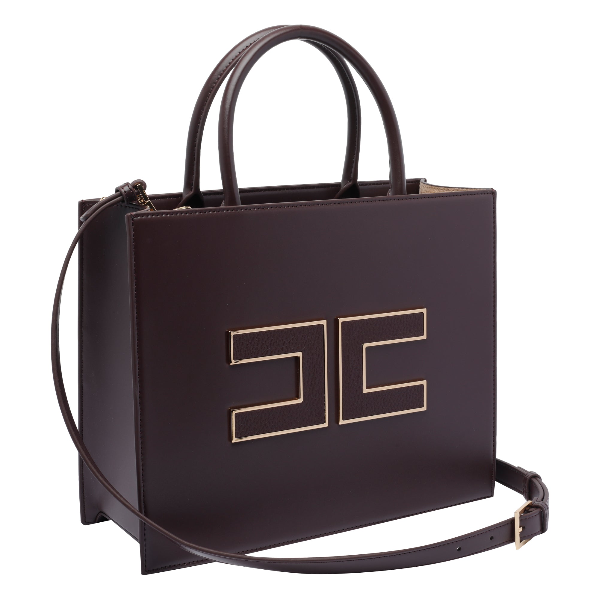 Elisabetta Franchi Bags Purple Polyester Polyurethane Cotton