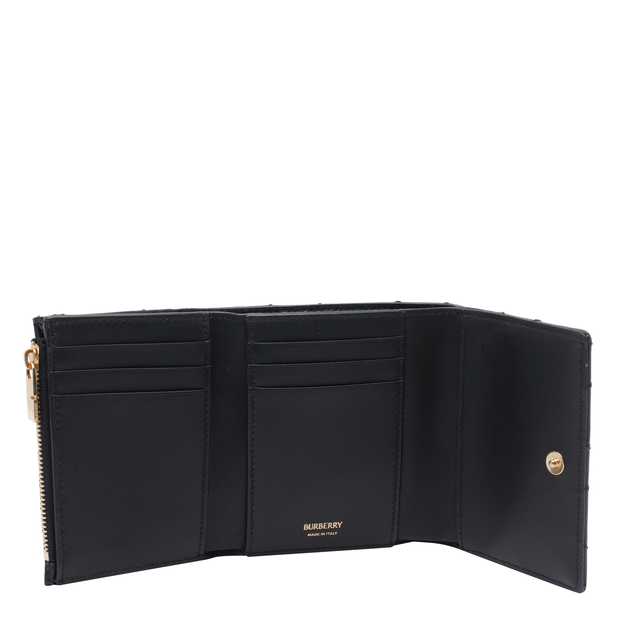 Burberry Wallets Black Calf Leather