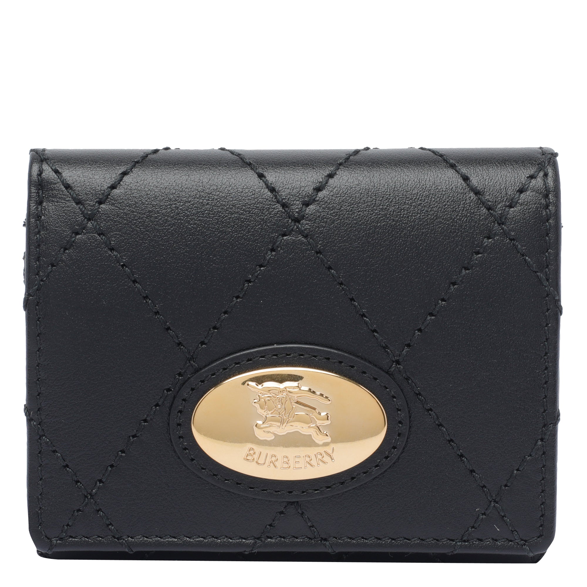 Burberry Wallets Black Calf Leather