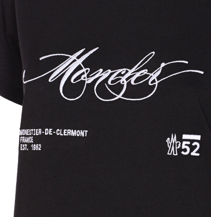 Moncler T-Shirts And Polos Black Cotton