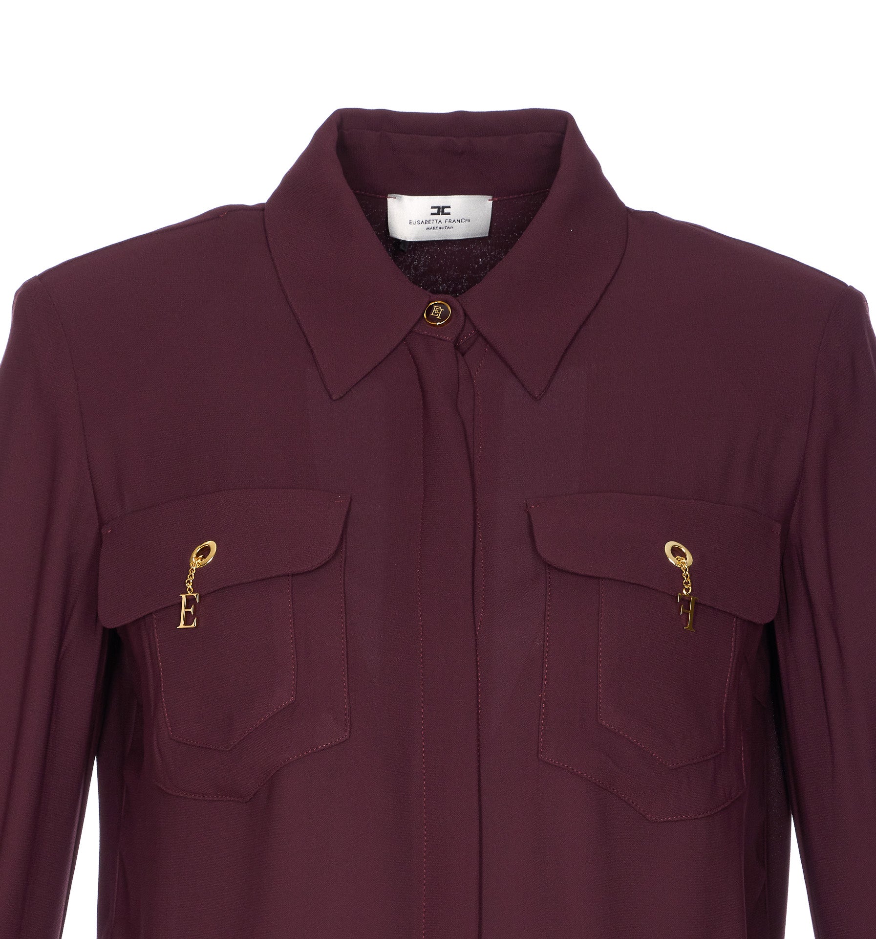 Elisabetta Franchi Shirts Red Viscose