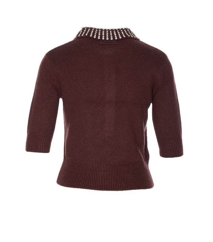 Pinko Sweaters Red Nylon
