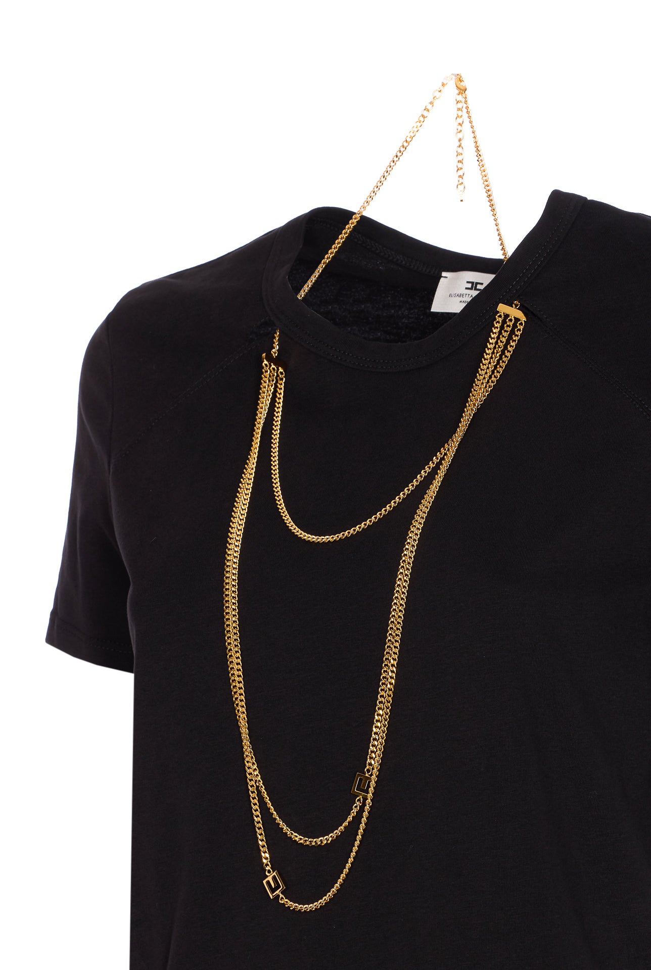 Elisabetta Franchi Sweaters Black Cotton