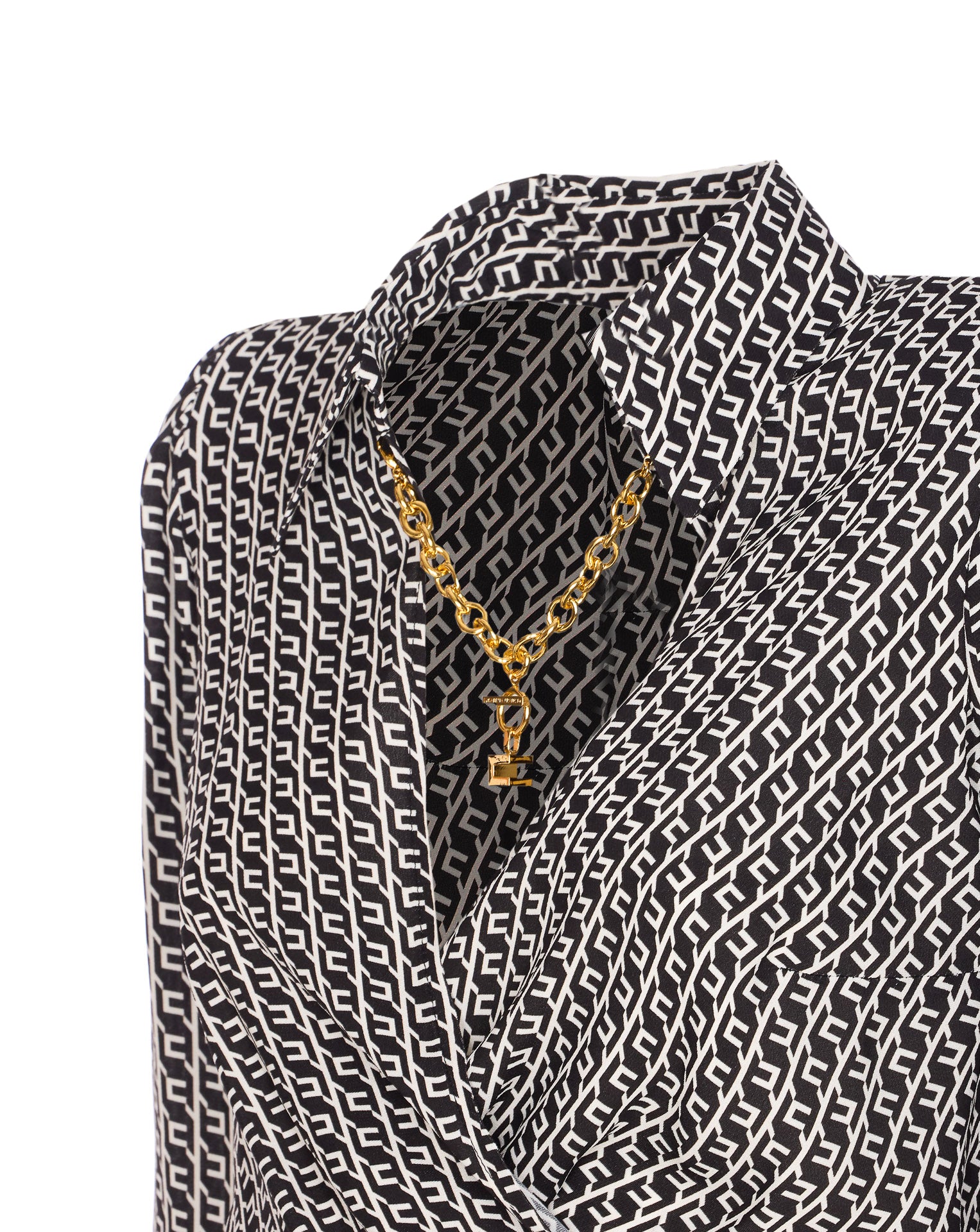 Elisabetta Franchi Shirts Black Viscose