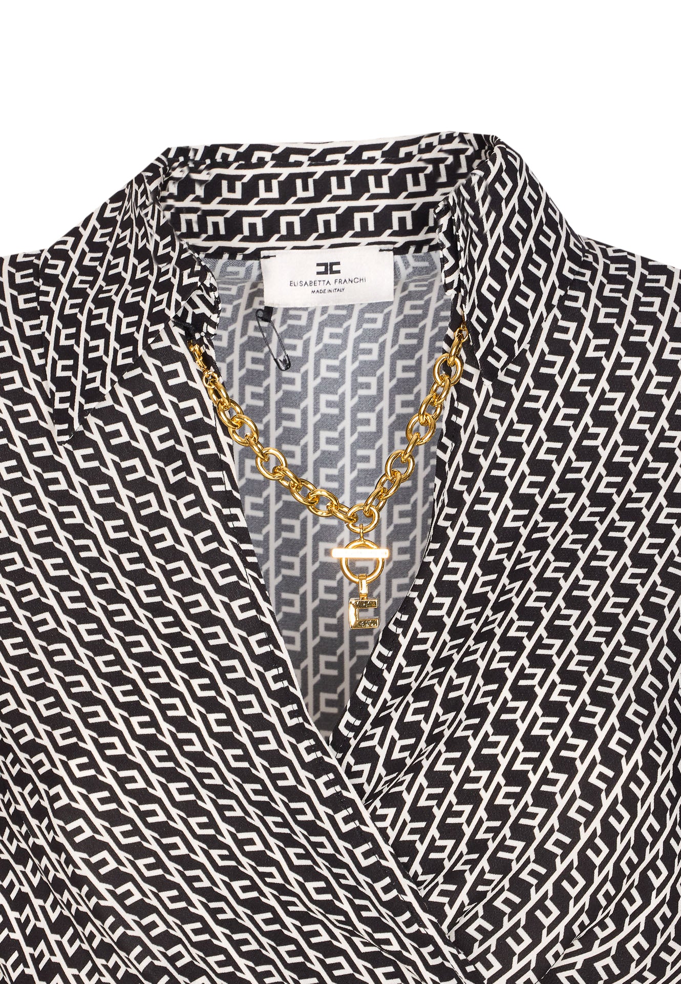 Elisabetta Franchi Shirts Black Viscose