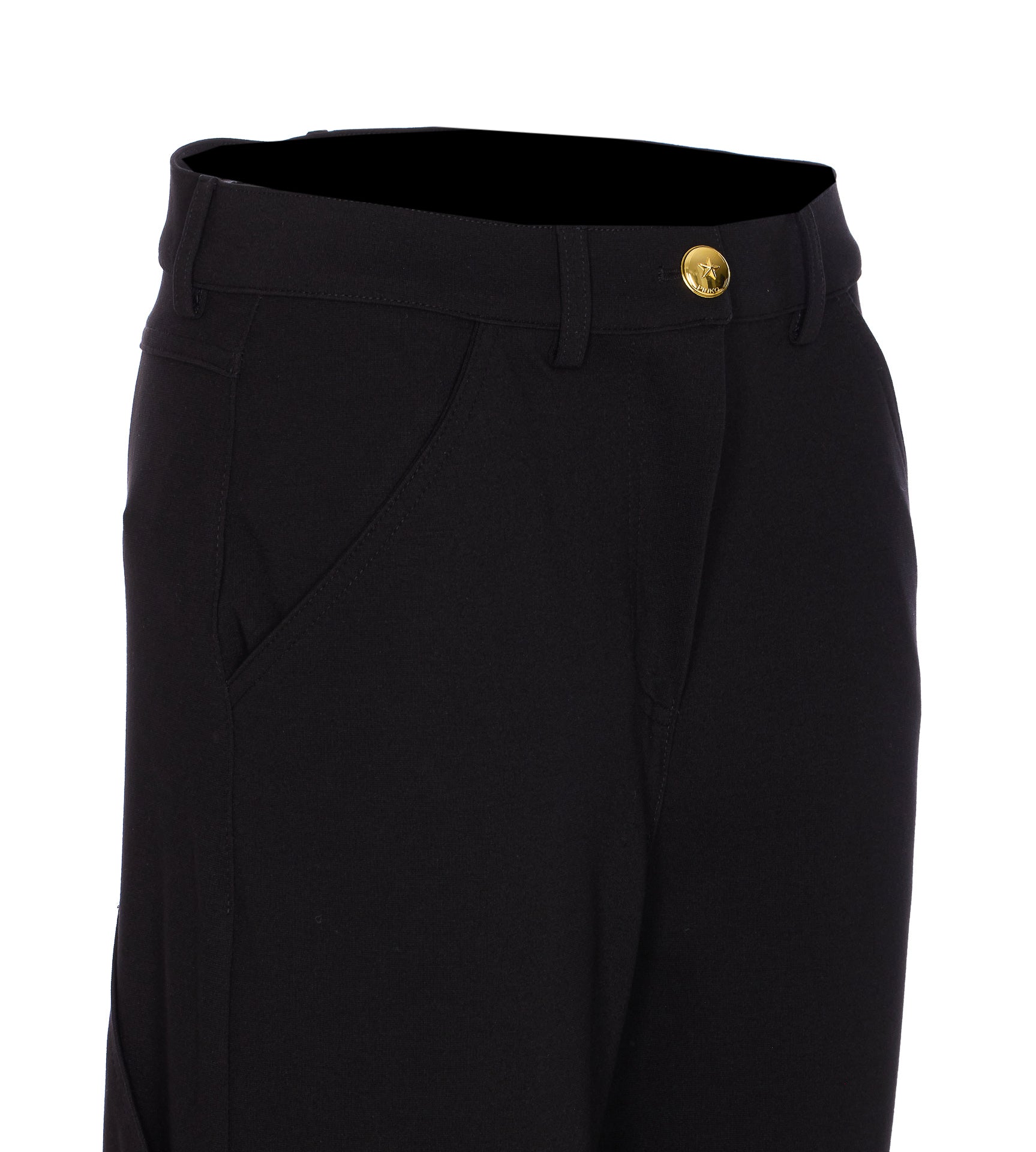 Pinko Trousers Black Viscose