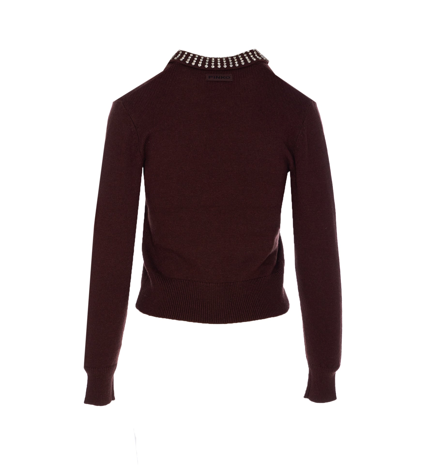 Pinko Sweaters Brown Nylon