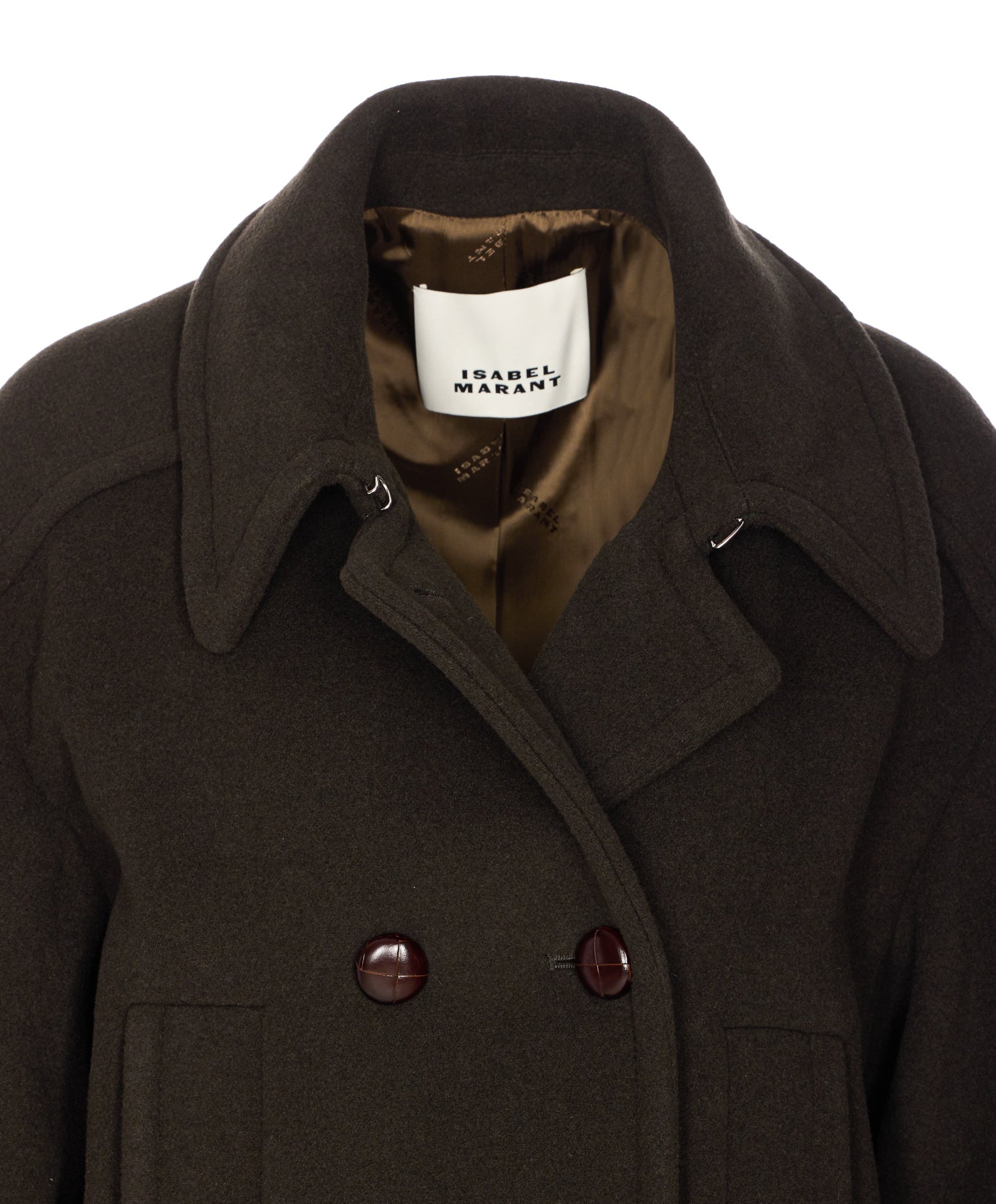 Isabel Marant Etoile Coats Green Wool