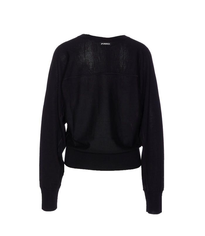 Pinko Sweaters Black Wool