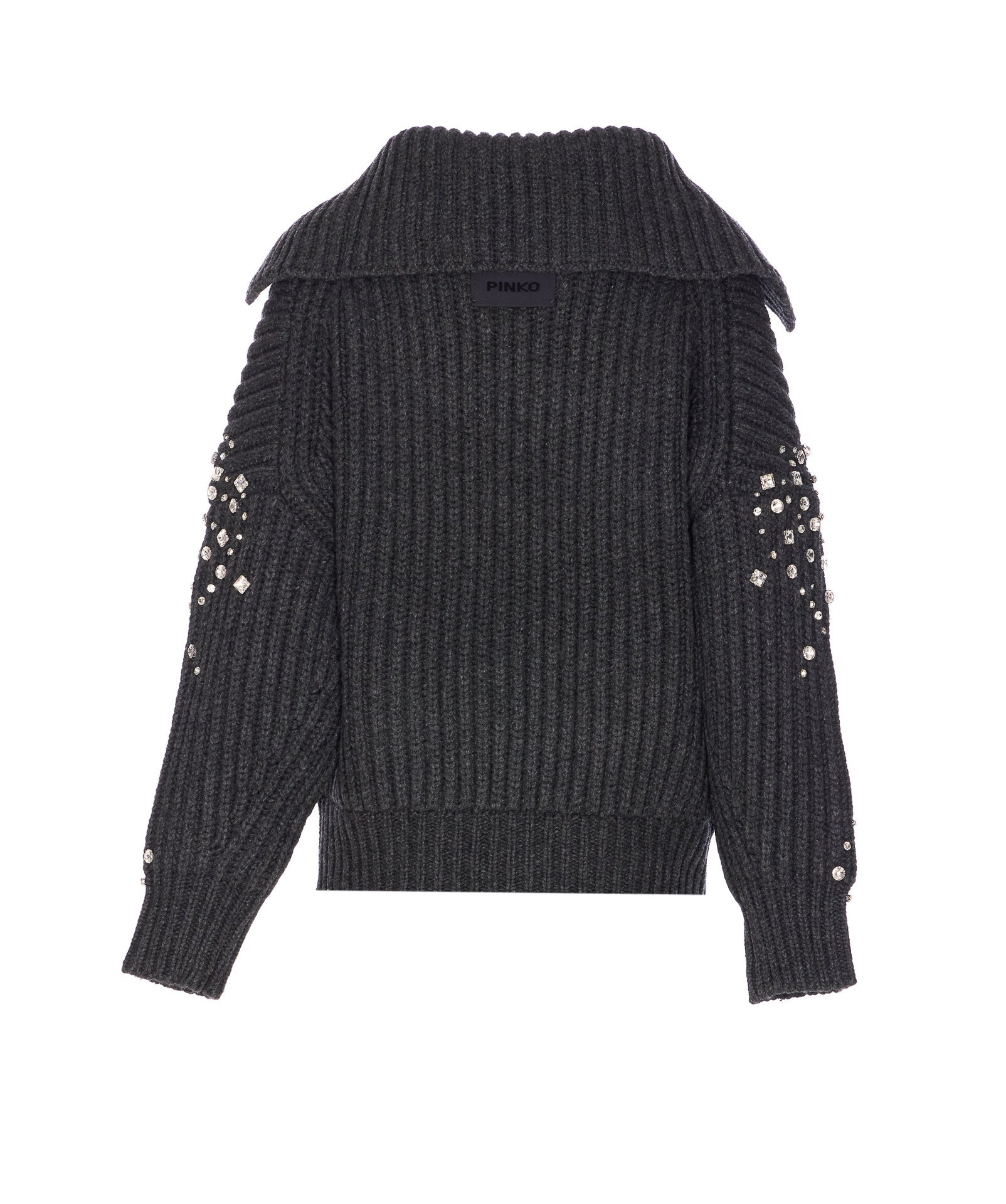 Pinko Sweaters Grey Wool