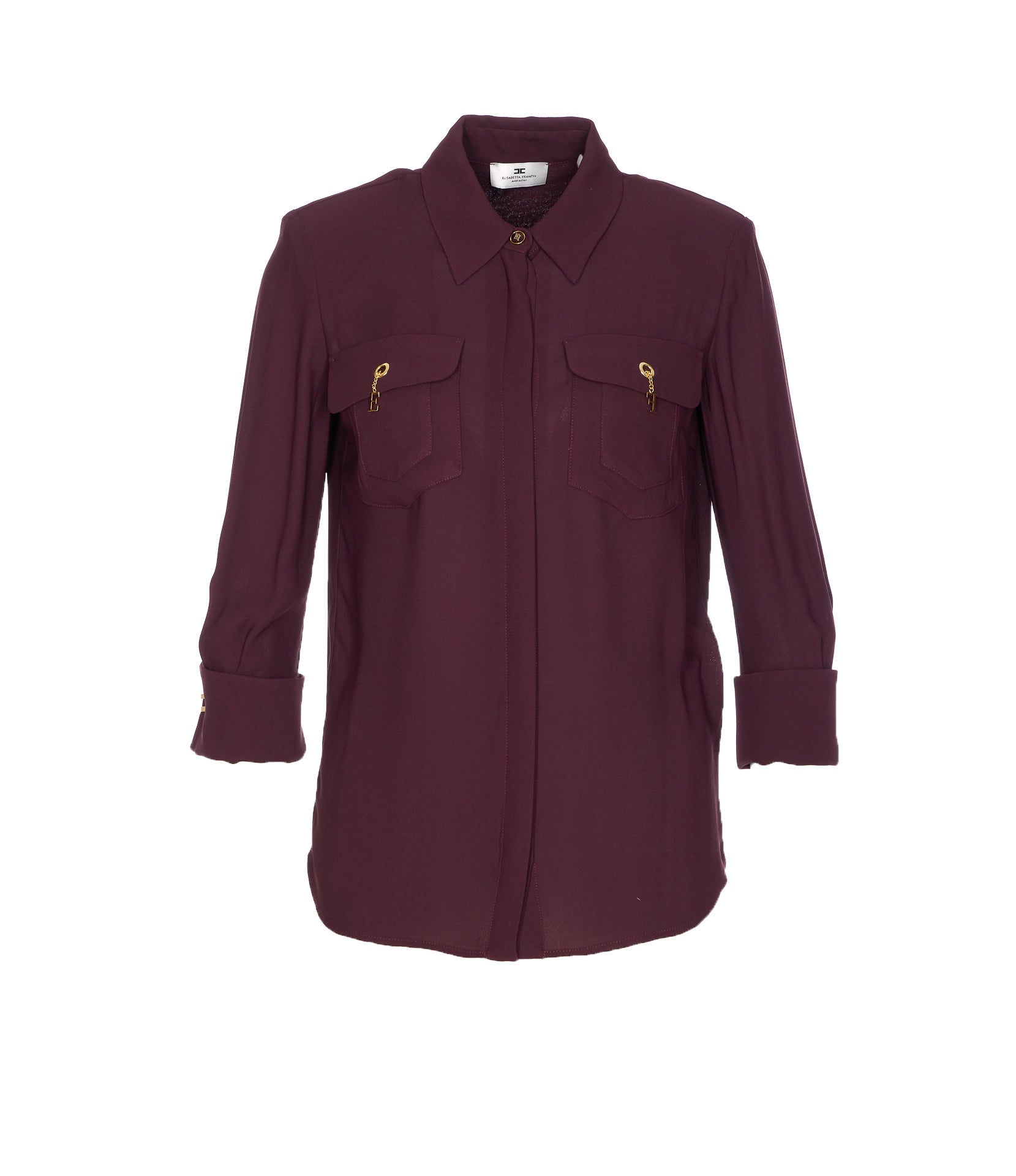 Elisabetta Franchi Shirts Red Viscose