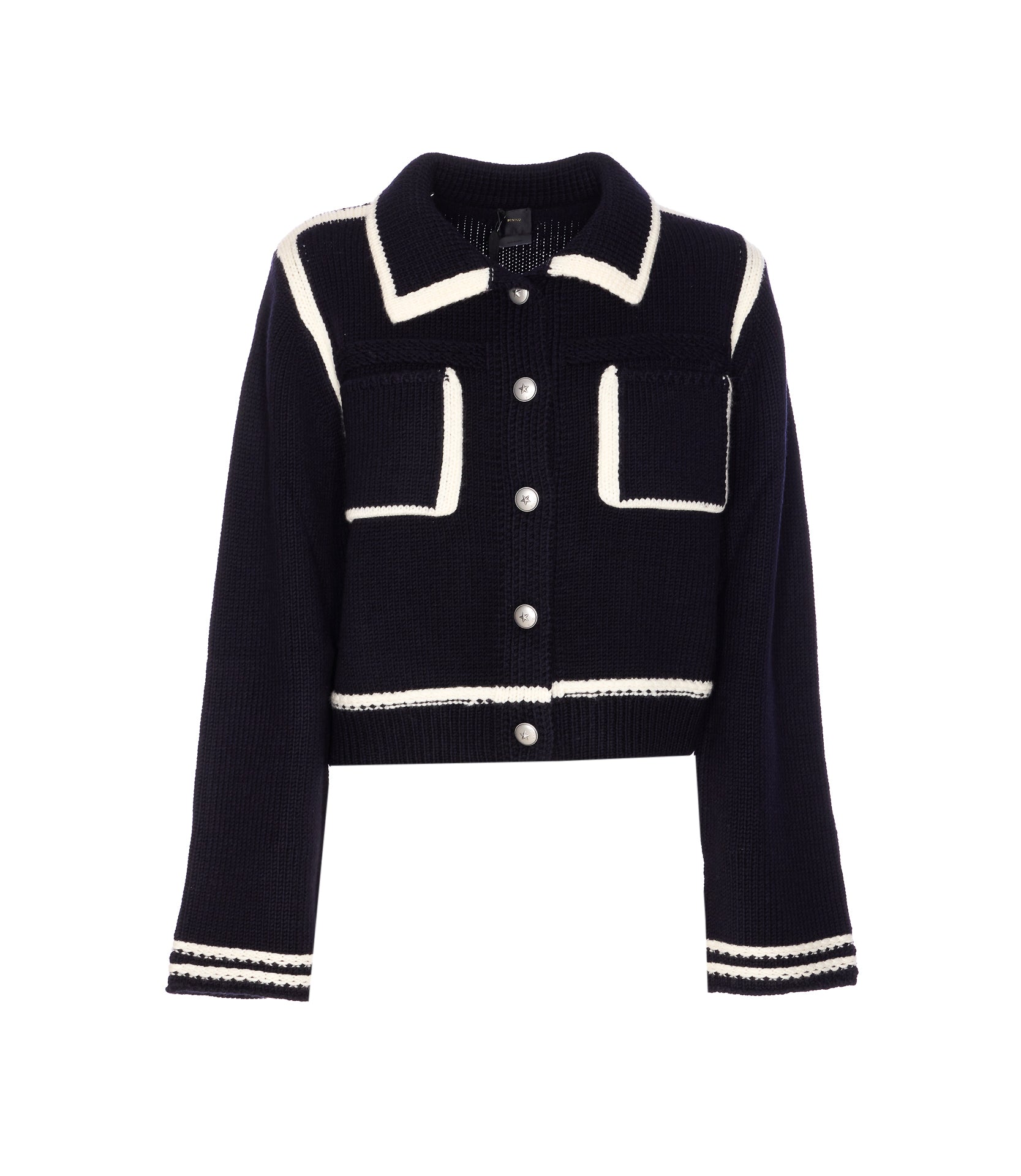 Pinko Sweaters Black Wool