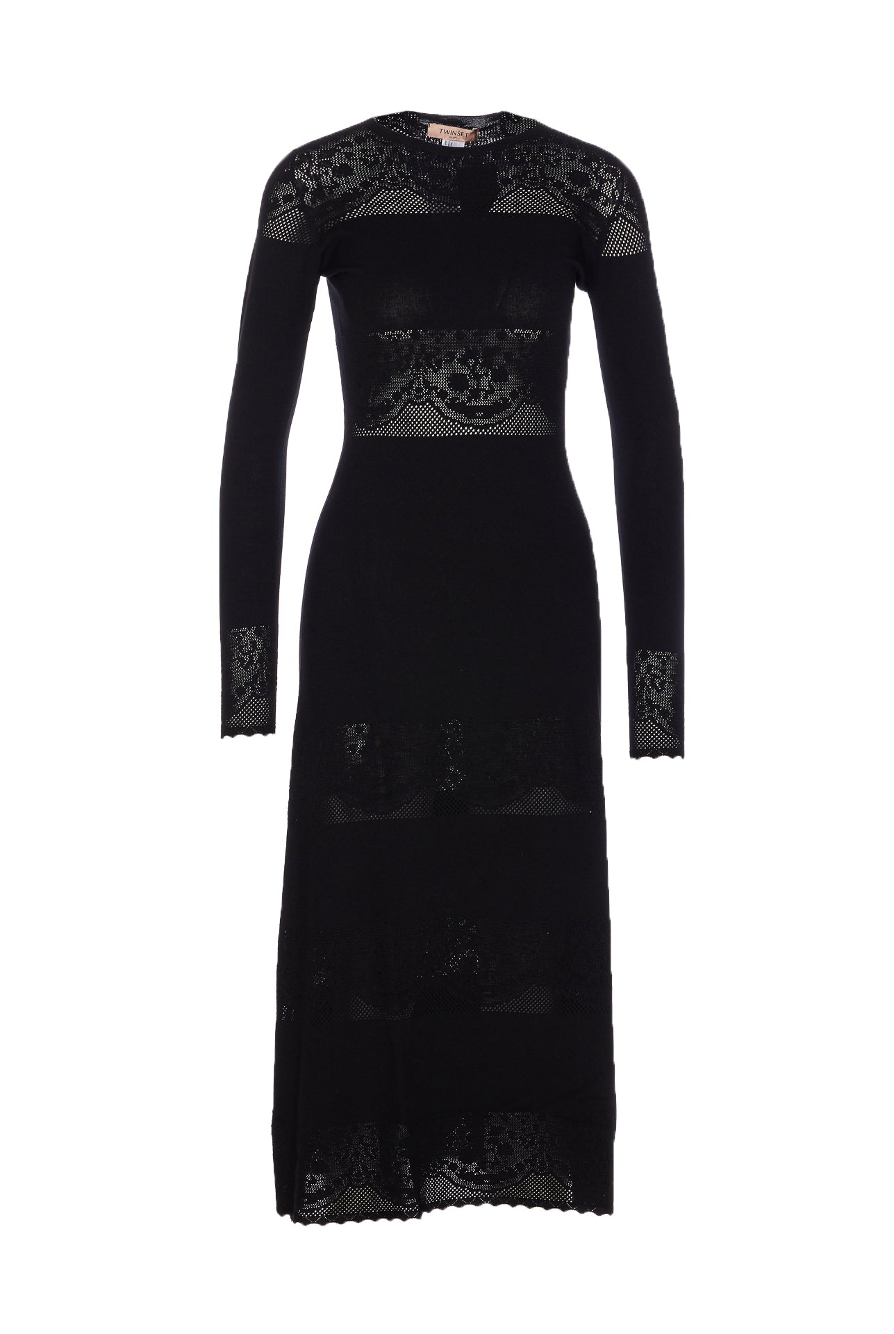 Twin-Set Dresses Black Viscose