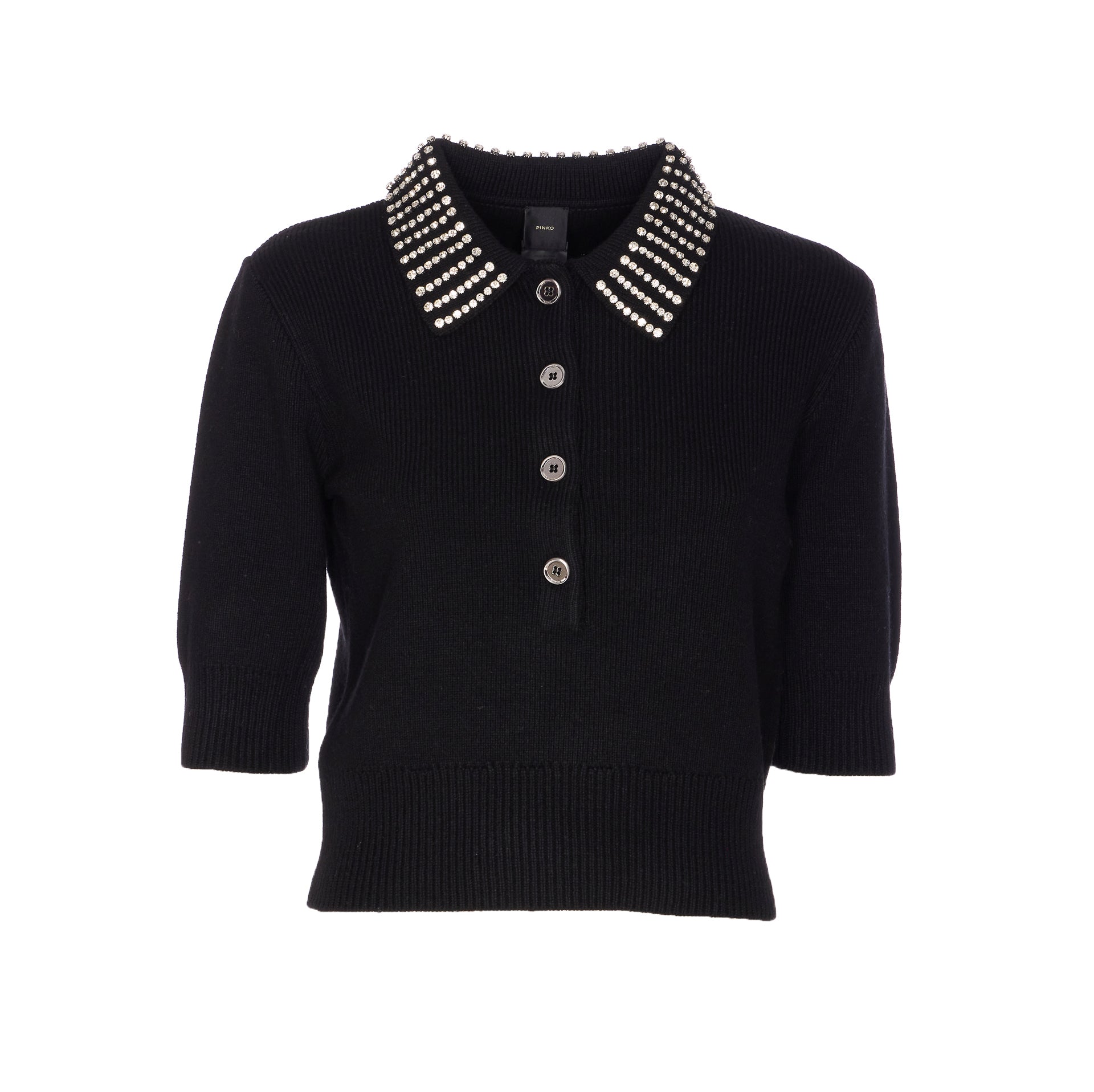 Pinko Sweaters Black Nylon