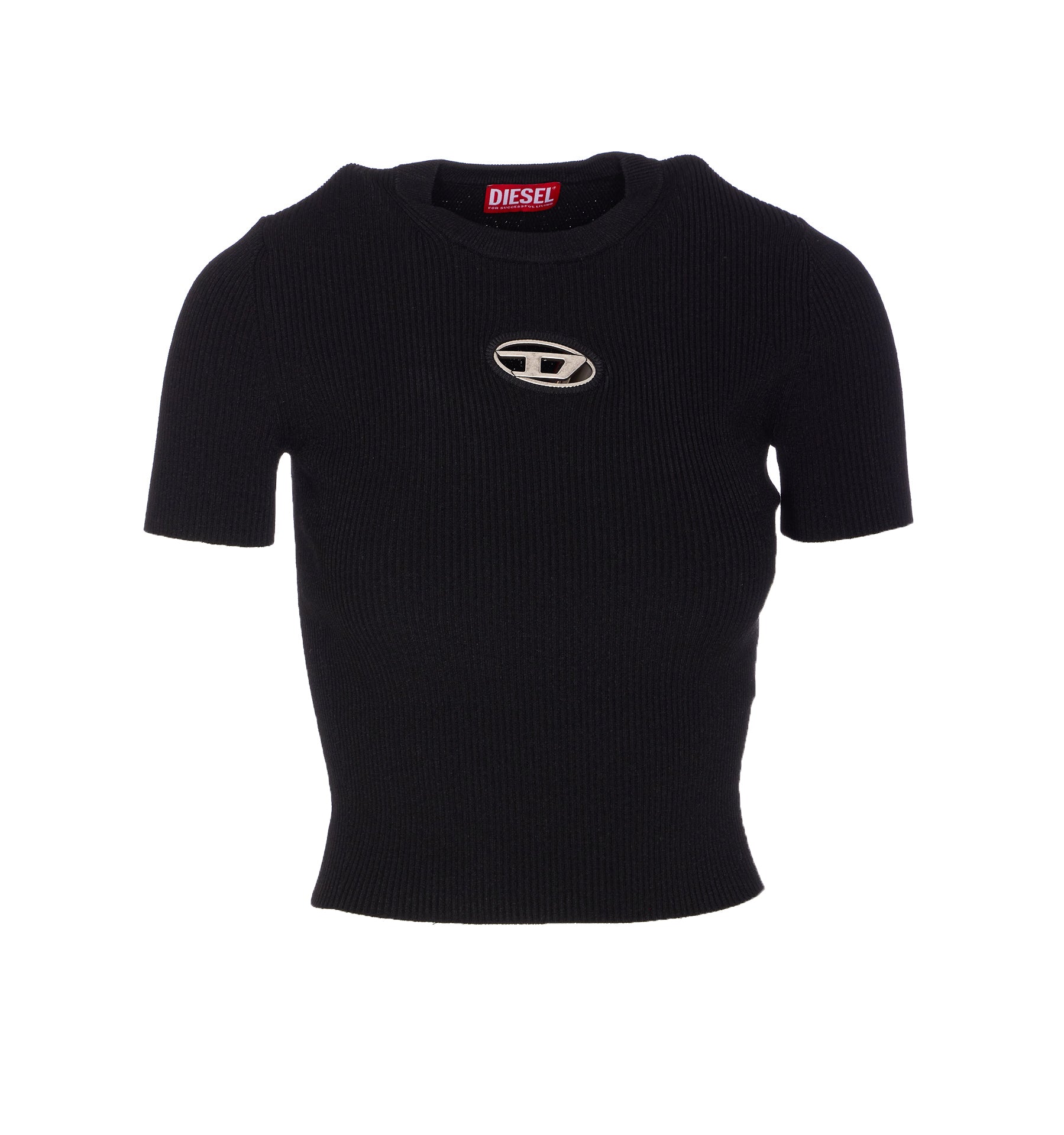 Diesel T-Shirts And Polos Black Rayon