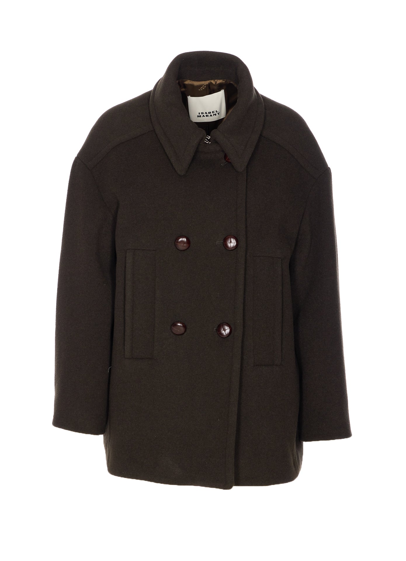 Isabel Marant Etoile Coats Green Wool