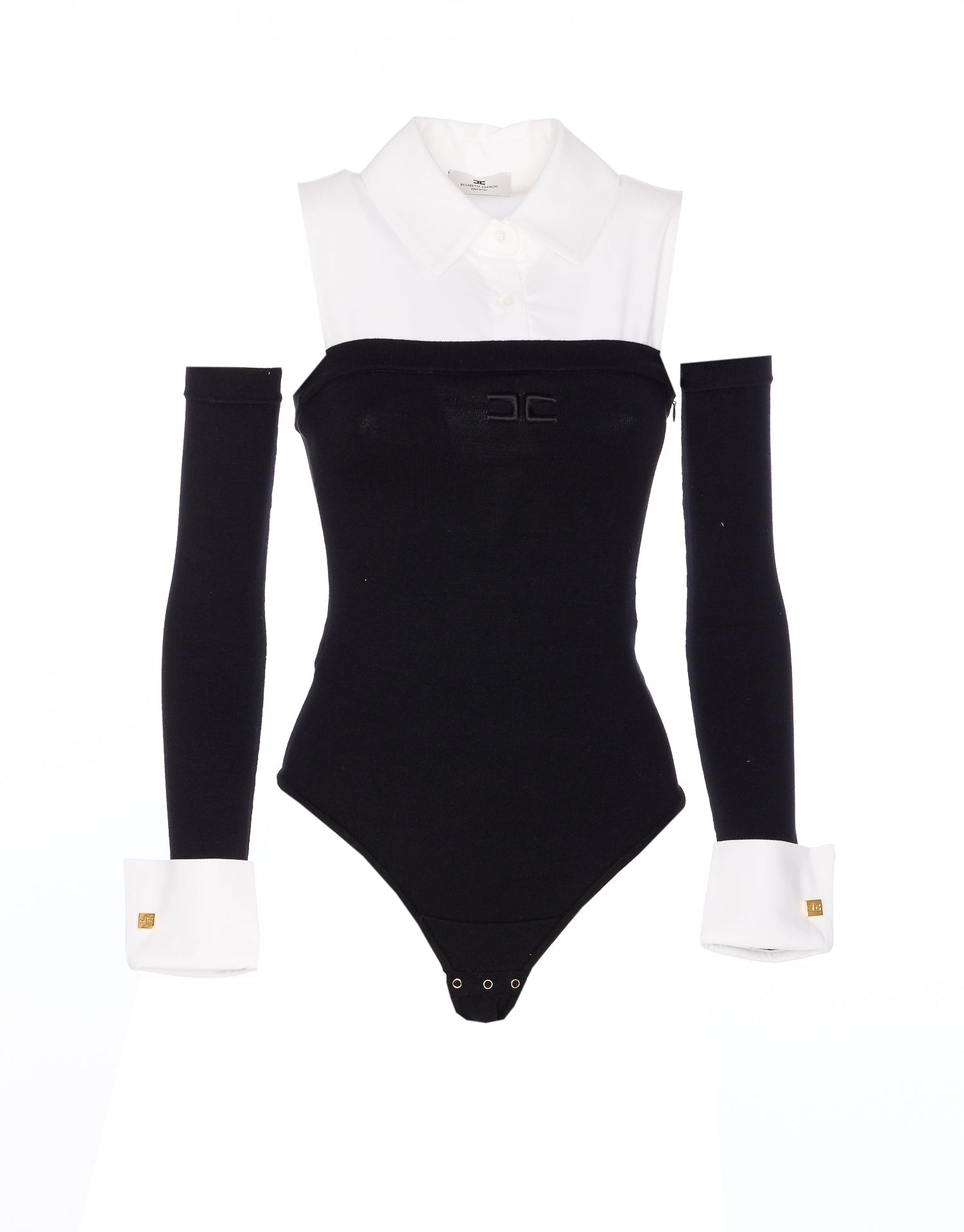 Elisabetta Franchi Top Black Viscose