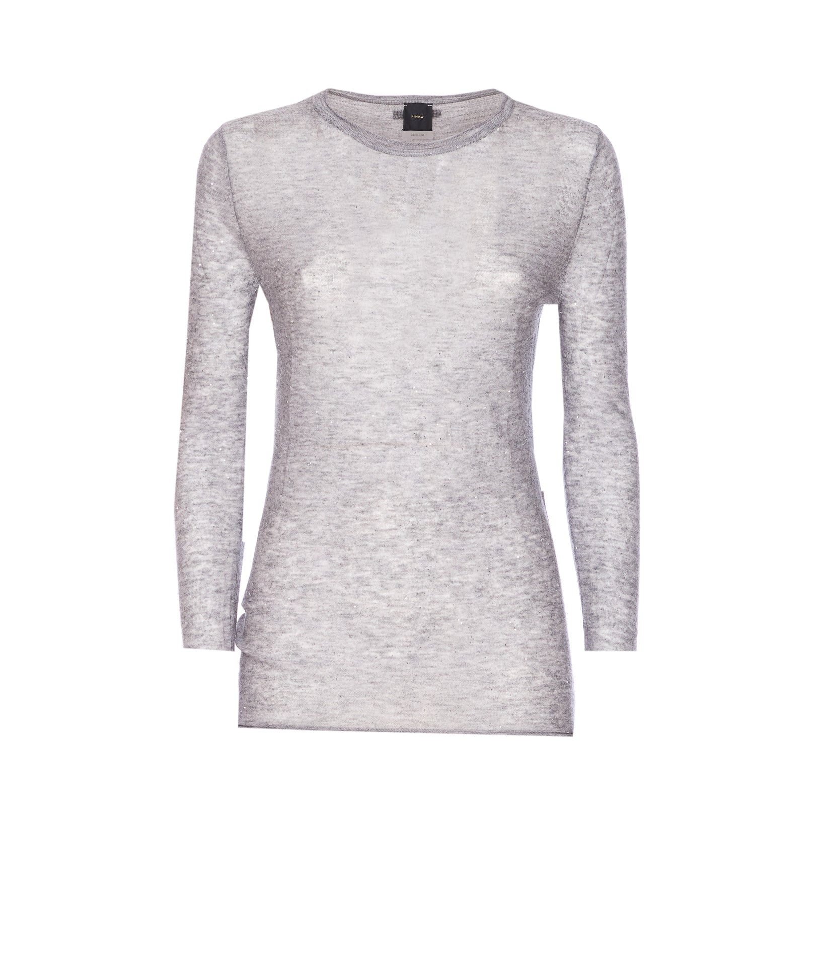 Pinko Sweaters Grey Wool