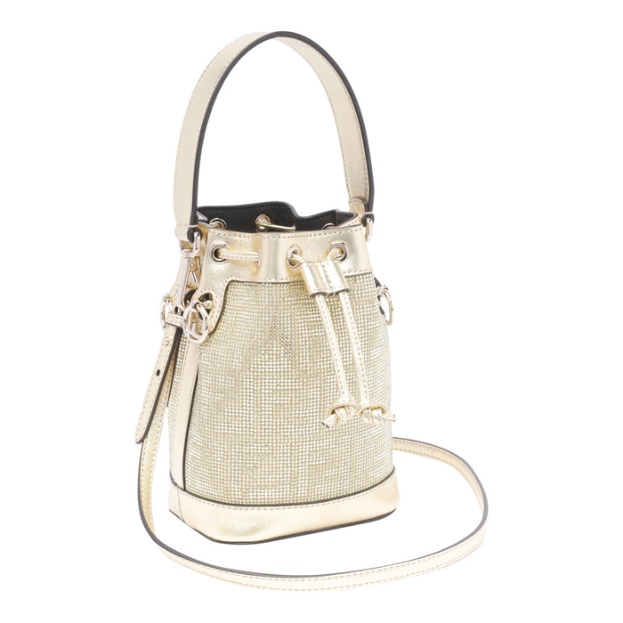 Fendi Bags Gold Calf Leather Strass