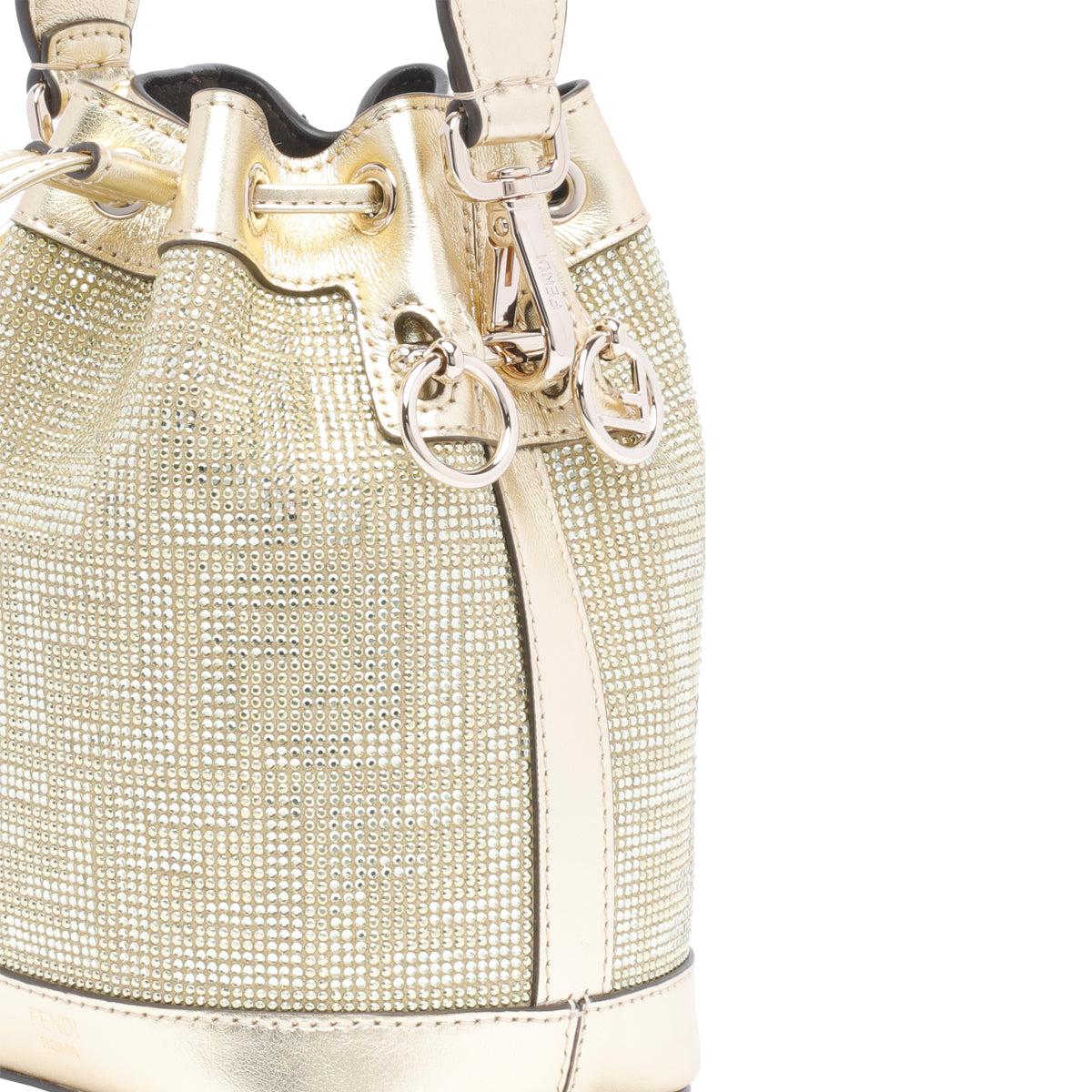 Fendi Bags Gold Calf Leather Strass