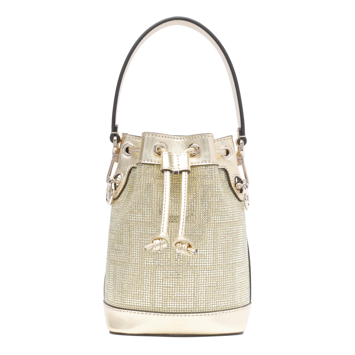 Fendi Bags Gold Calf Leather Strass
