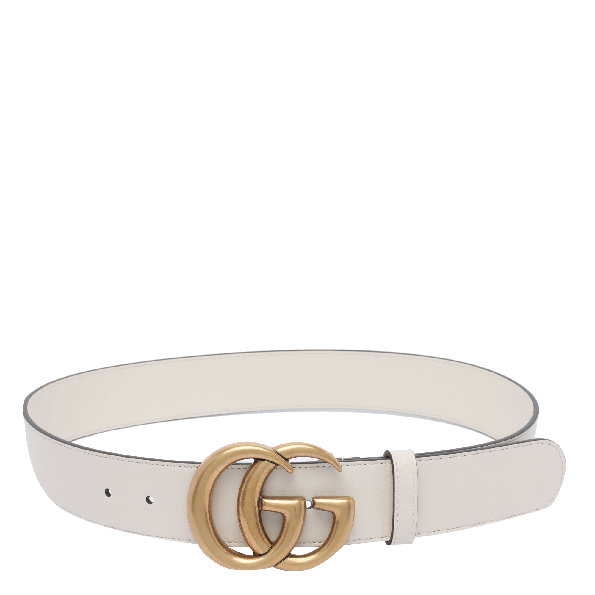 Gucci Belts White Calf Leather