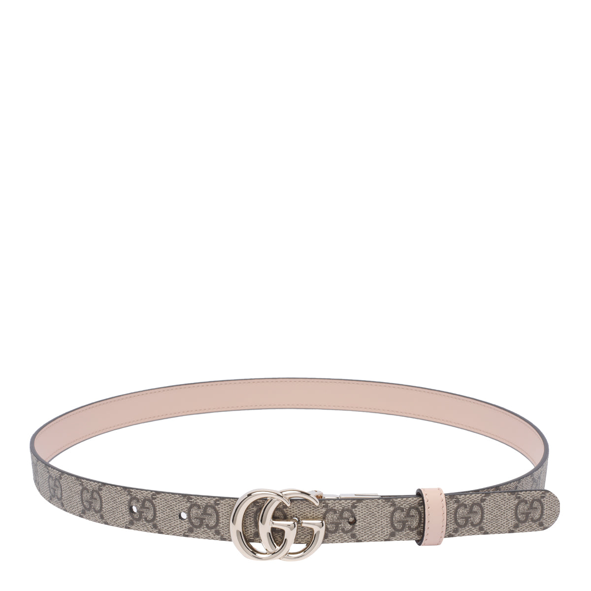 Gucci Belts Beige Calf Leather Tessuto Gg
