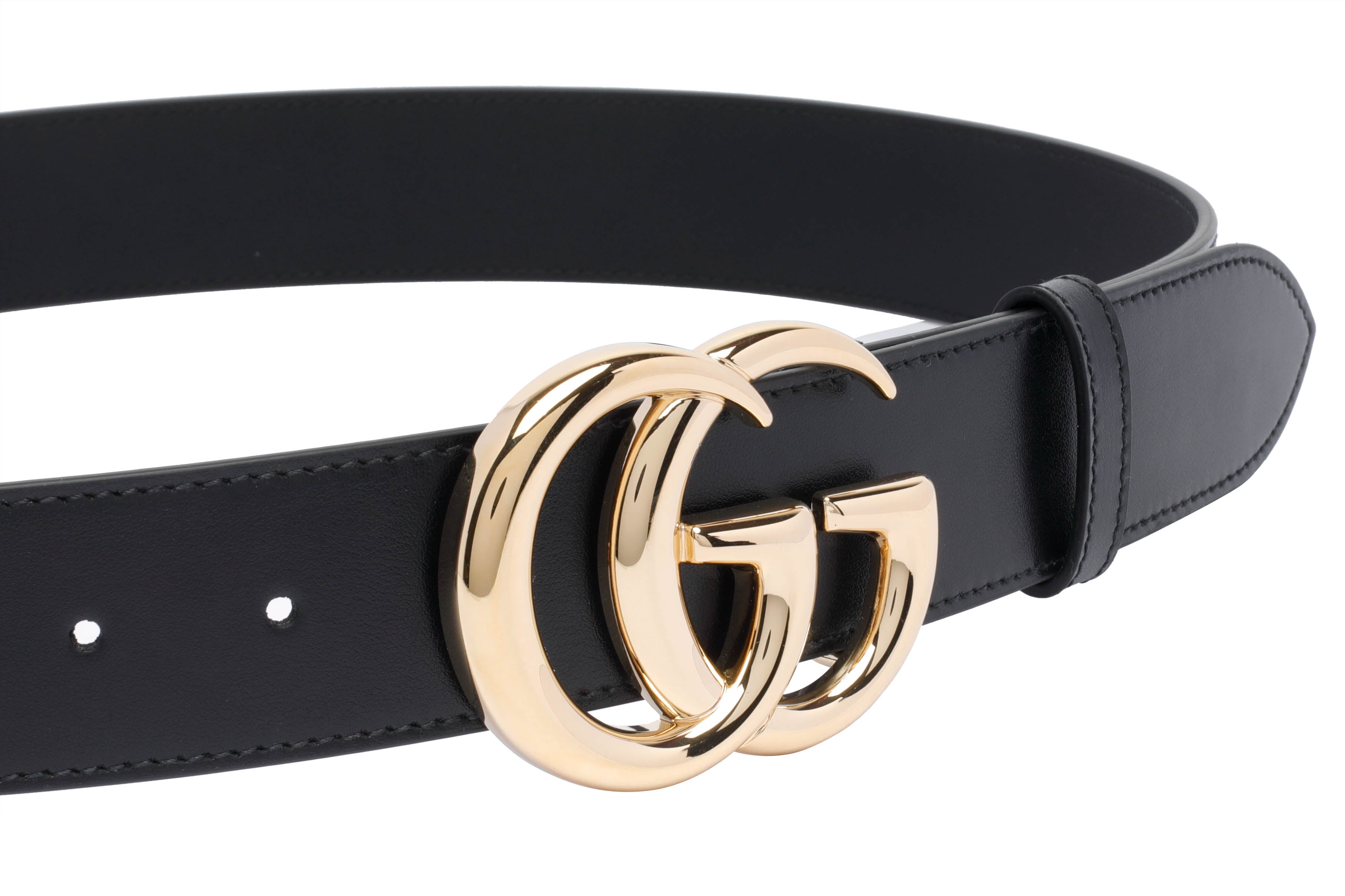Gucci Belts Black Calf Leather