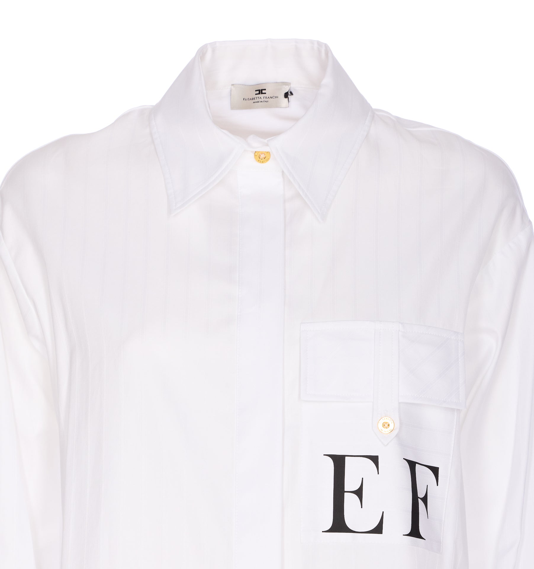 Elisabetta Franchi Shirts White Cotton