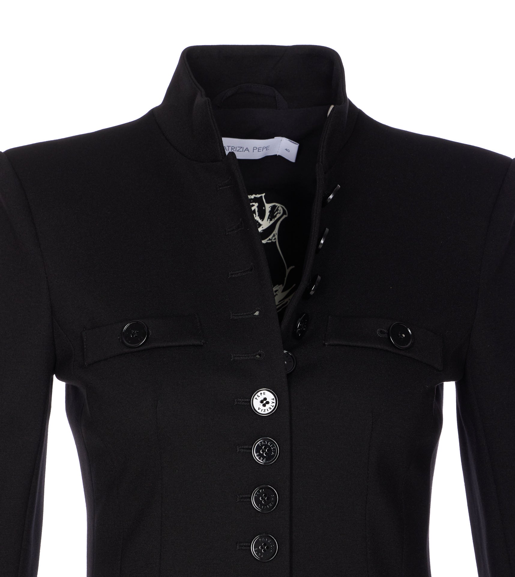 Patrizia Pepe Jackets Black Viscose
