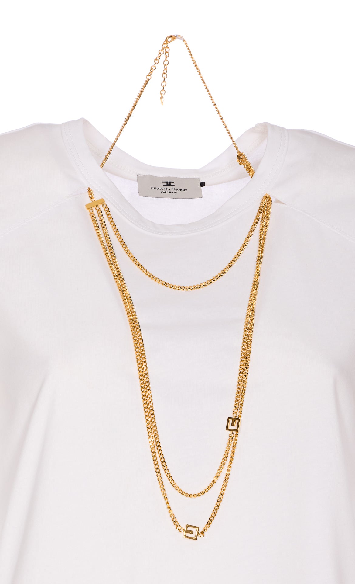 Elisabetta Franchi Sweaters White Cotton