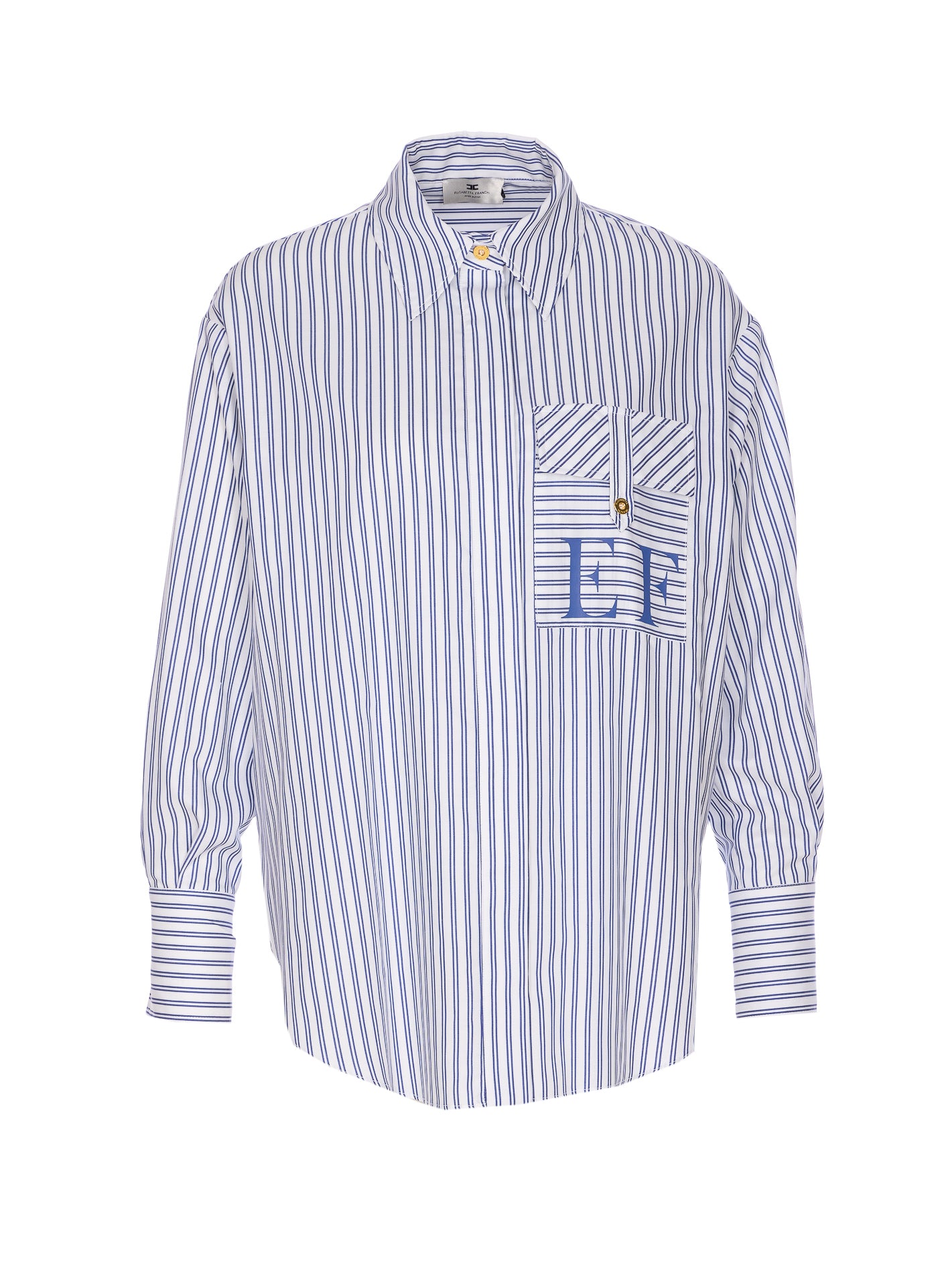 Elisabetta Franchi Shirts Blue Cotton