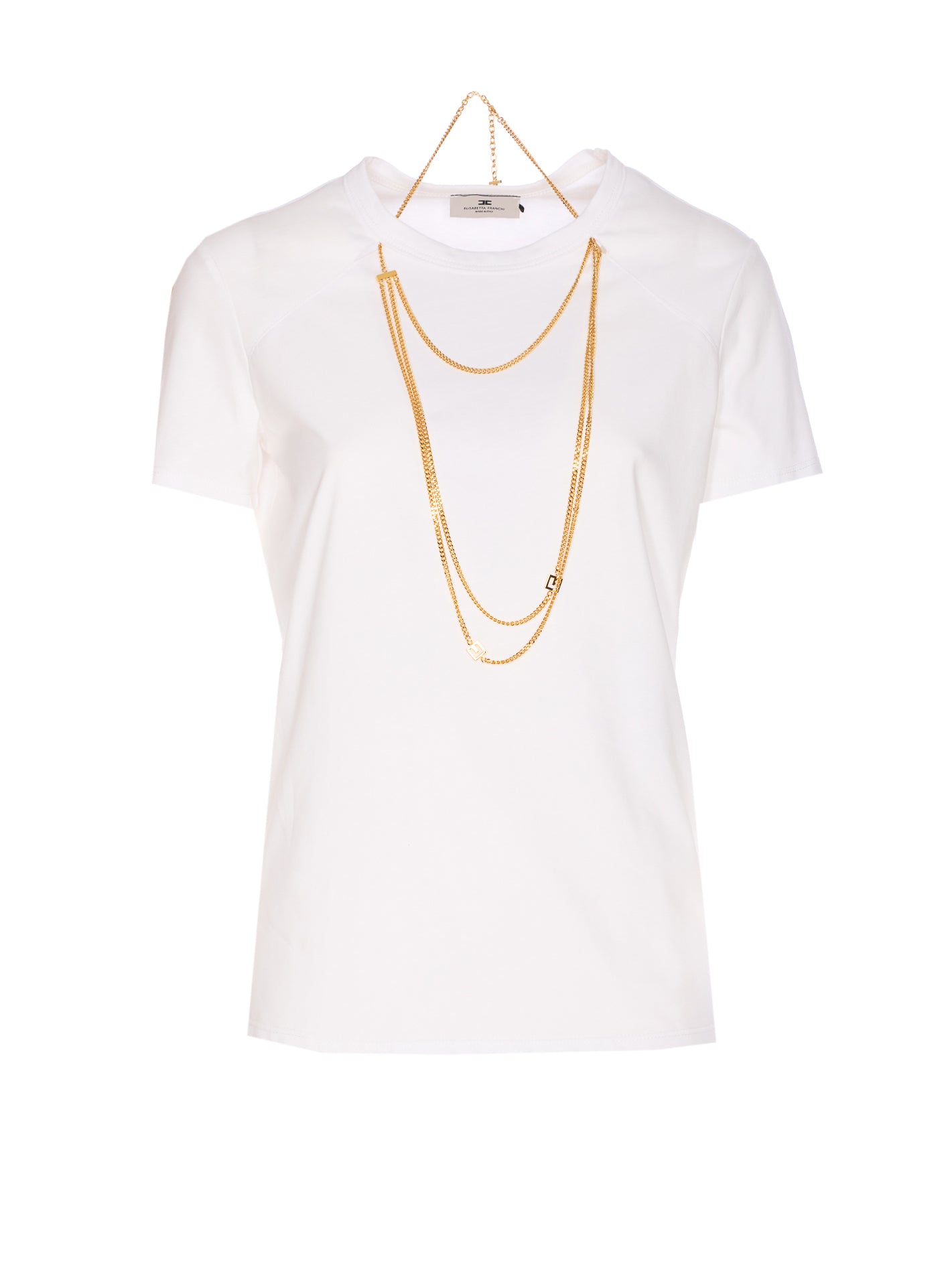 Elisabetta Franchi Sweaters White Cotton