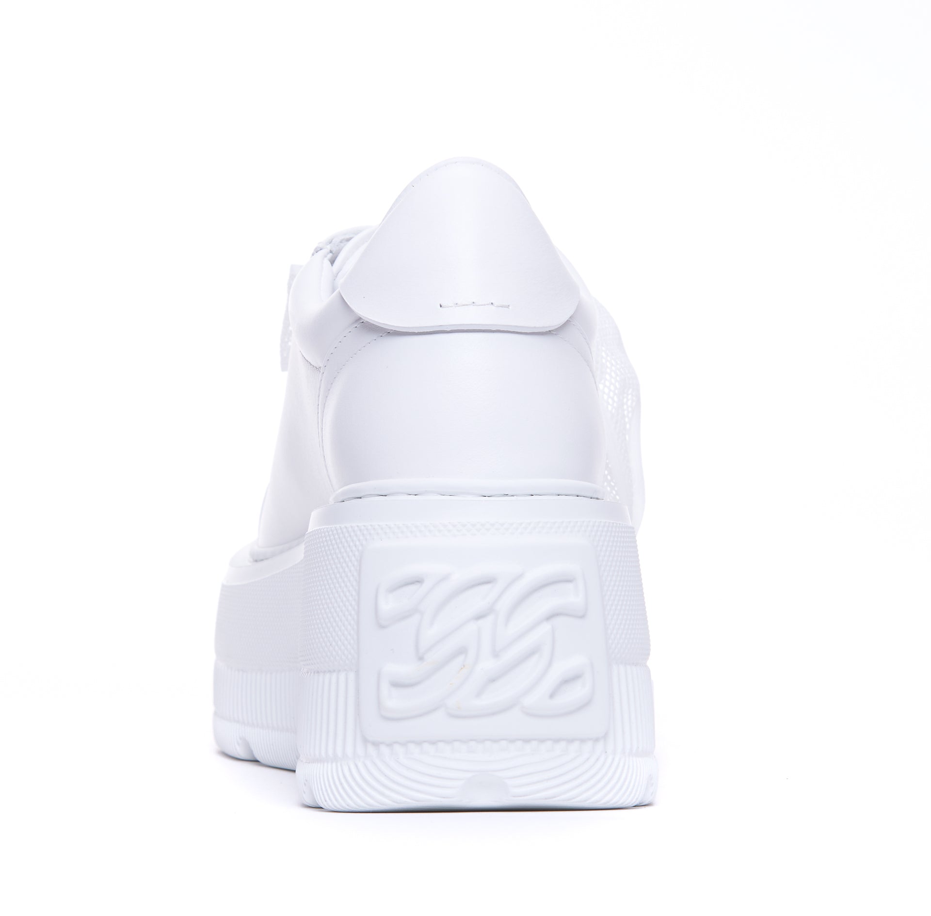 Casadei Sneakers White Leather/ Rubber Sole