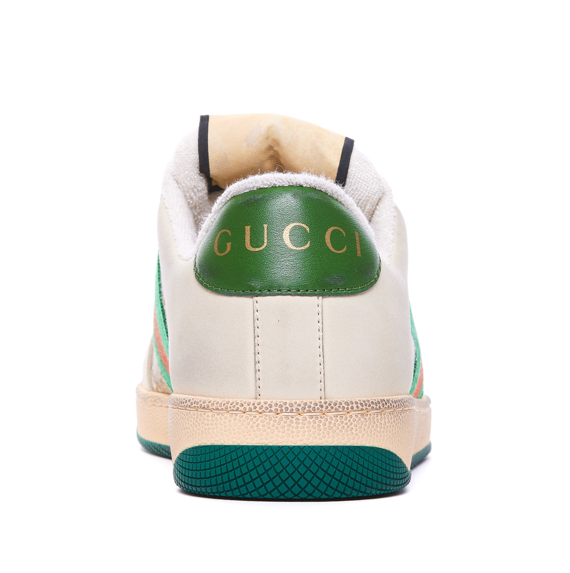 Gucci Sneakers Beige Fabric Leather