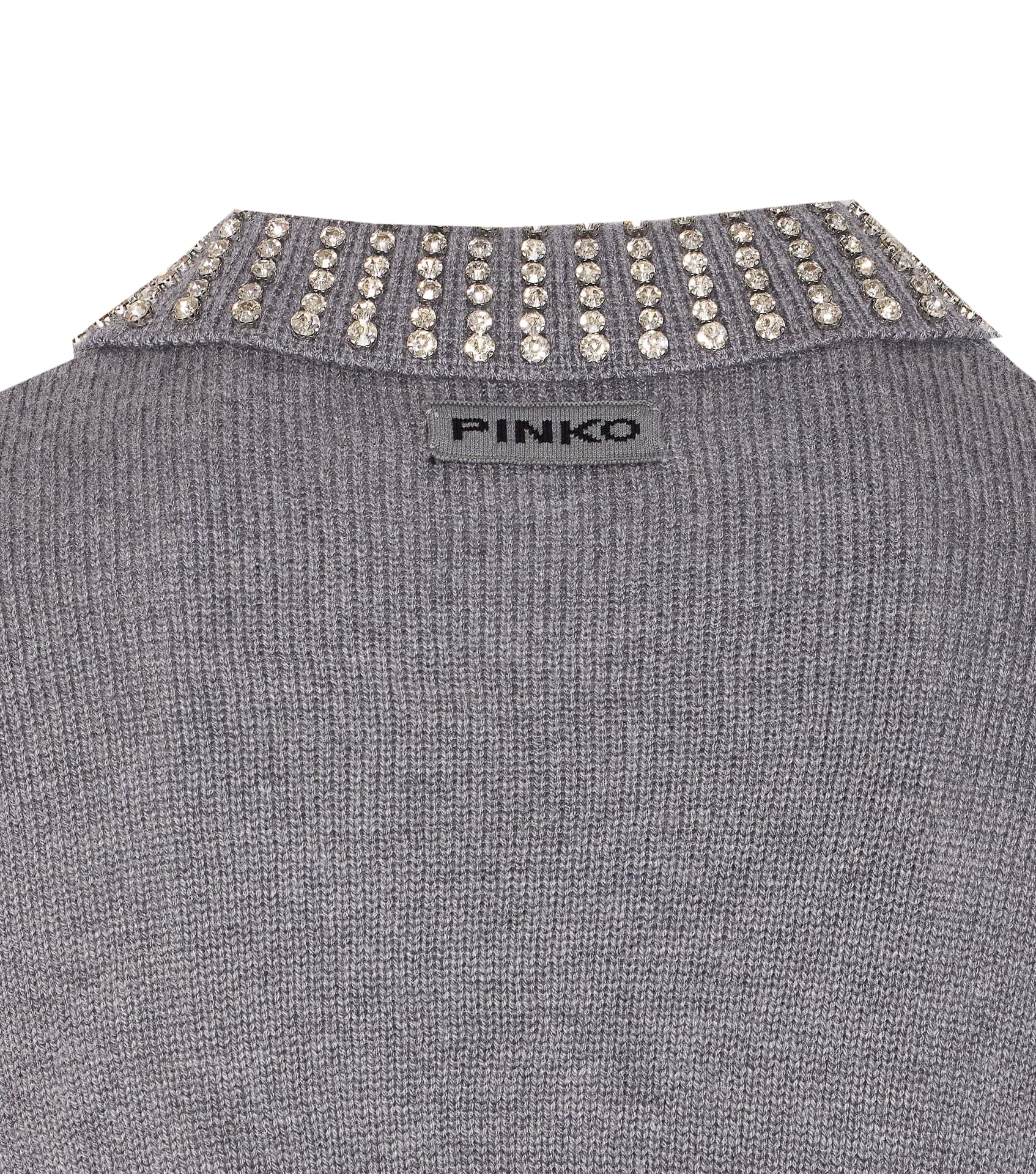 Pinko Sweaters Grey Nylon
