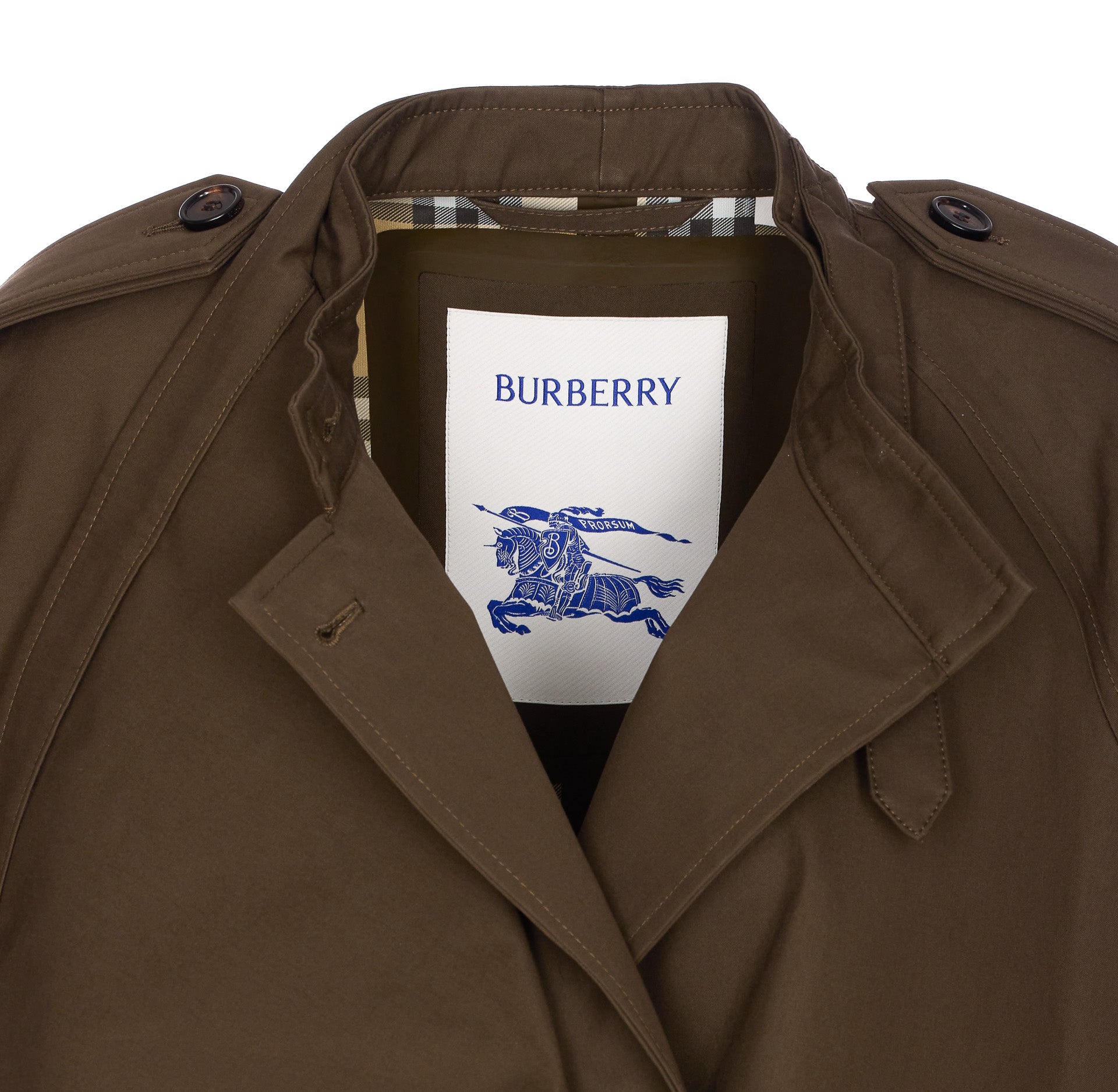 Burberry Jackets Green Cotton
